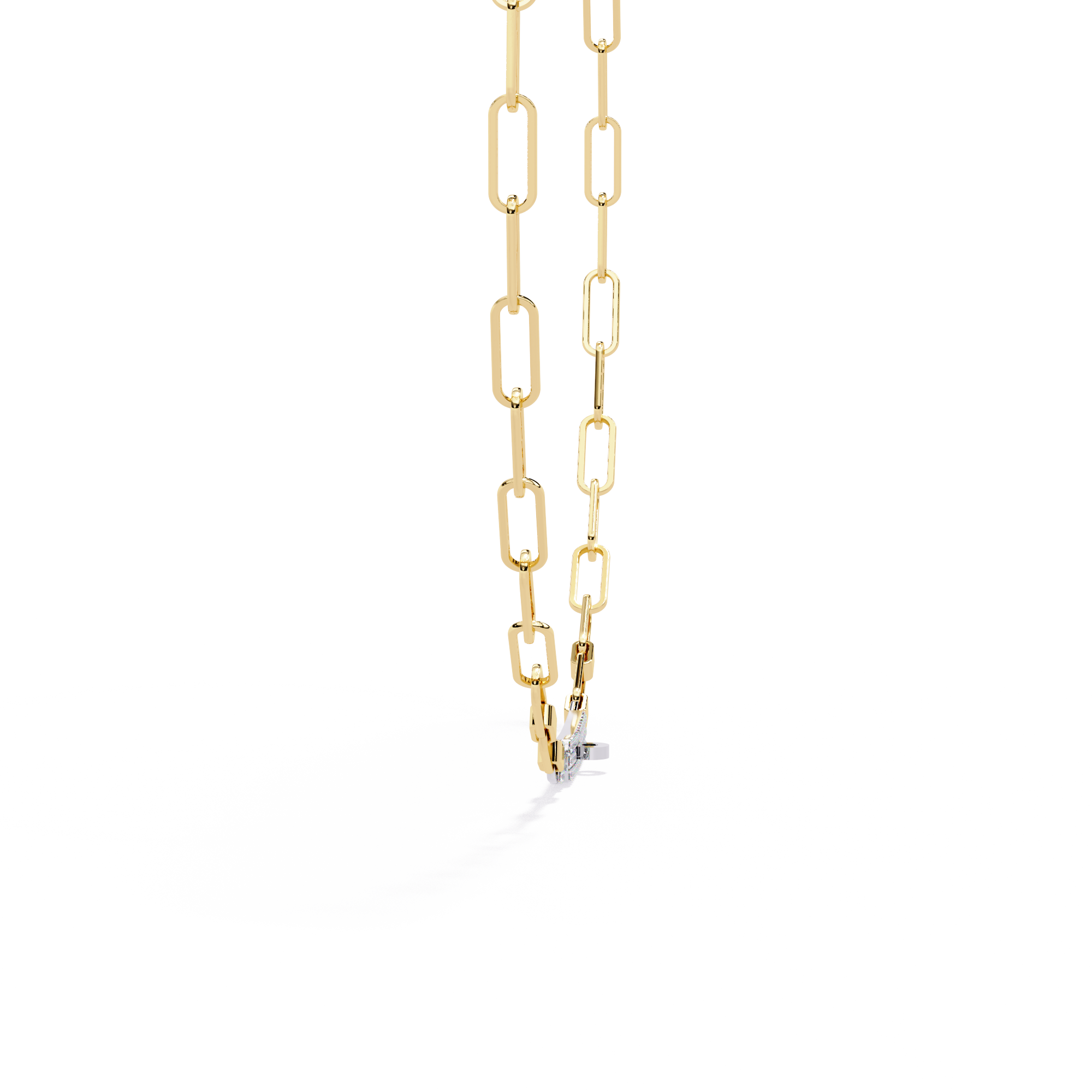 Fabulous Lab Grown Diamond With 18k Gold  Necklace For Ladies