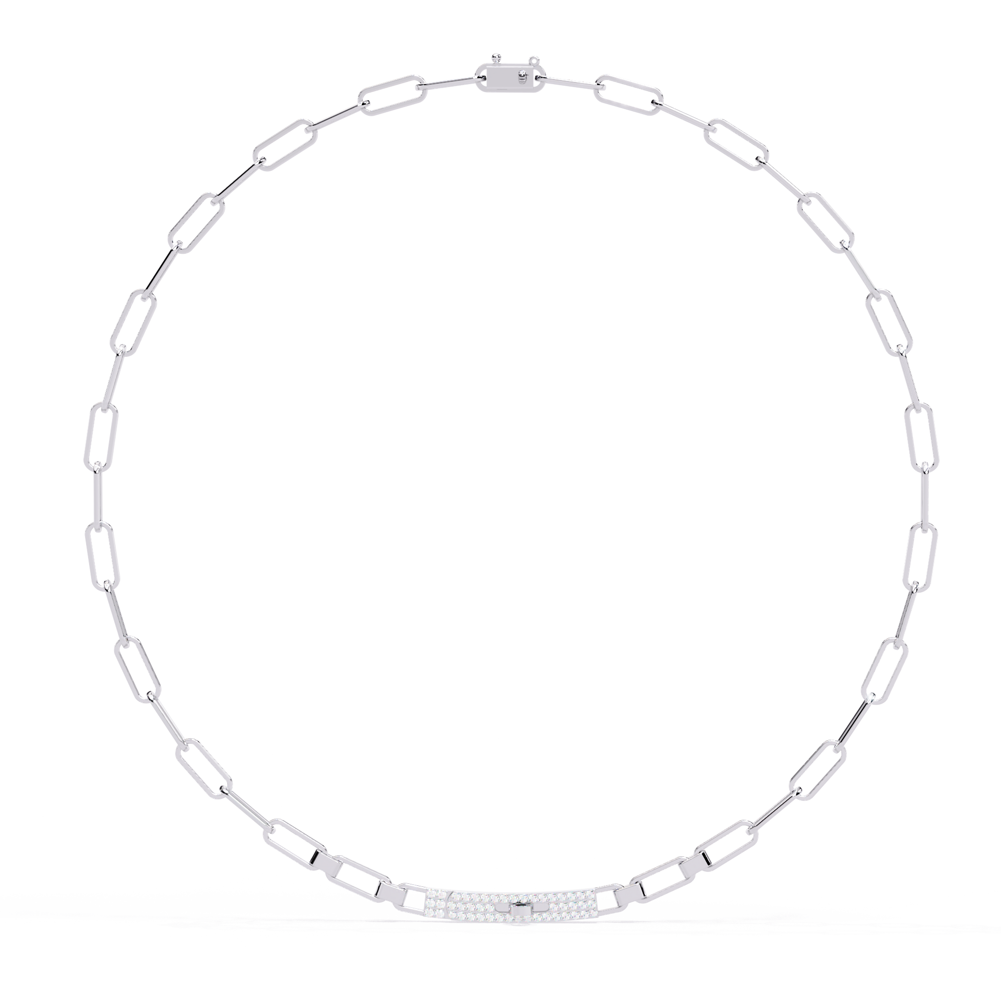 Fabulous Lab Grown Diamond With 18k Gold  Necklace For Ladies