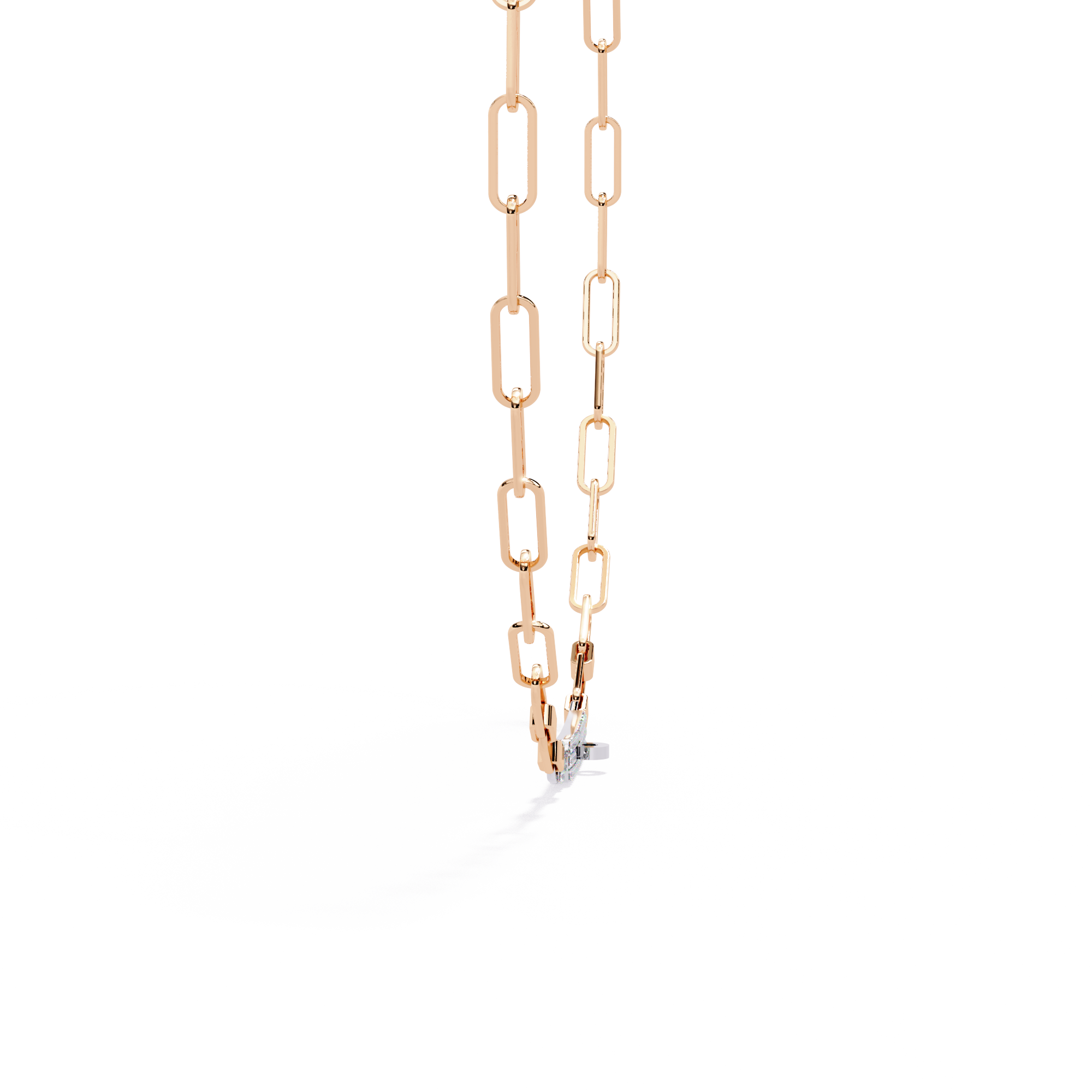 Fabulous Lab Grown Diamond With 18k Gold  Necklace For Ladies