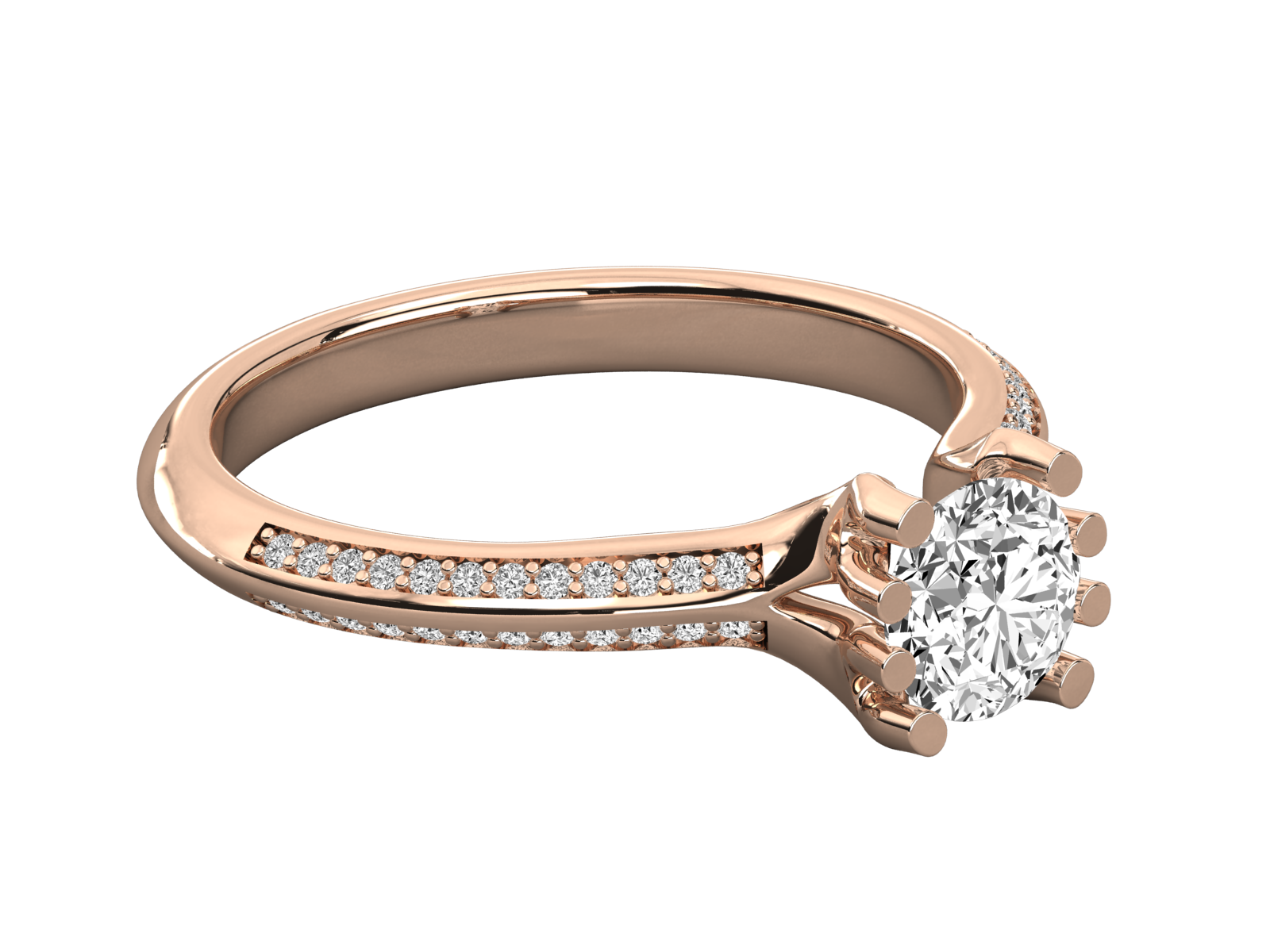 10K GOLD SOLITAIRE  LAB GROWN DIAMOND LADIES  RING.