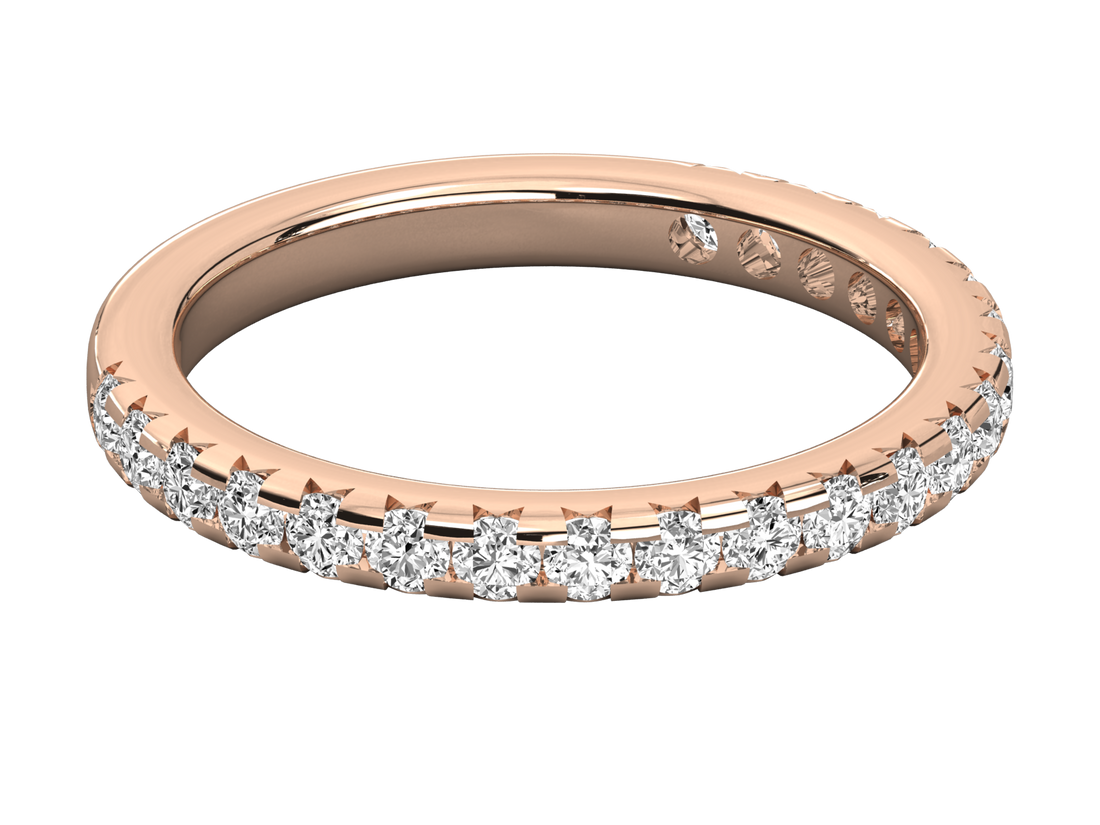 9K GOLD SOLITAIRE ROUND CUT LAB GROWN DIAMOND LADIES BRILLIANT RING.