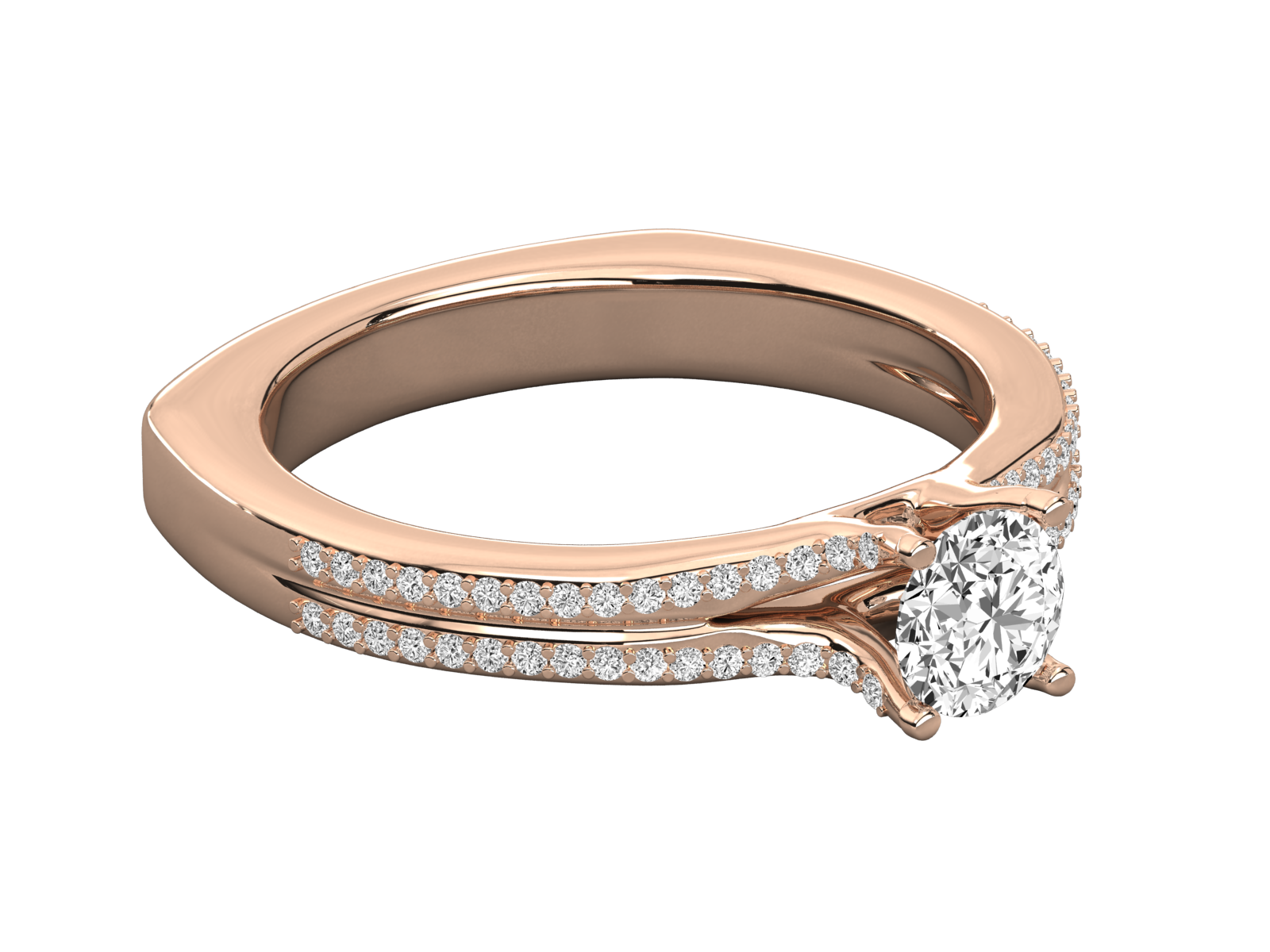 10K GOLD SOLITAIRE  BRILLIANT RING.
