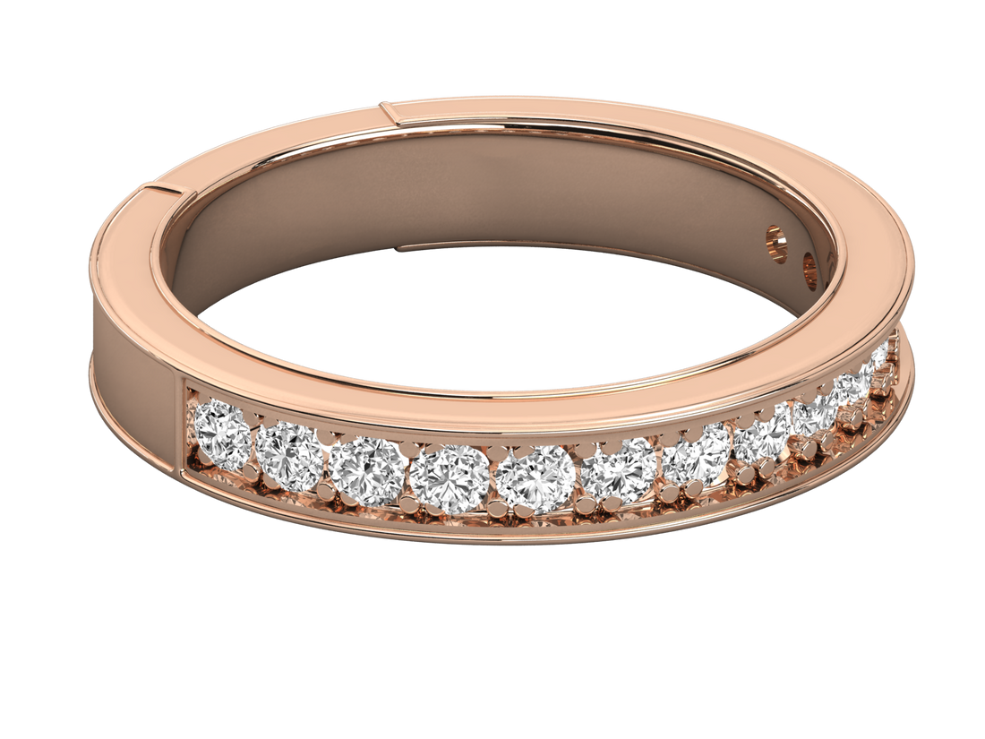 9K GOLD SOLITAIRE DIAMOND  BRILLIANT RING.