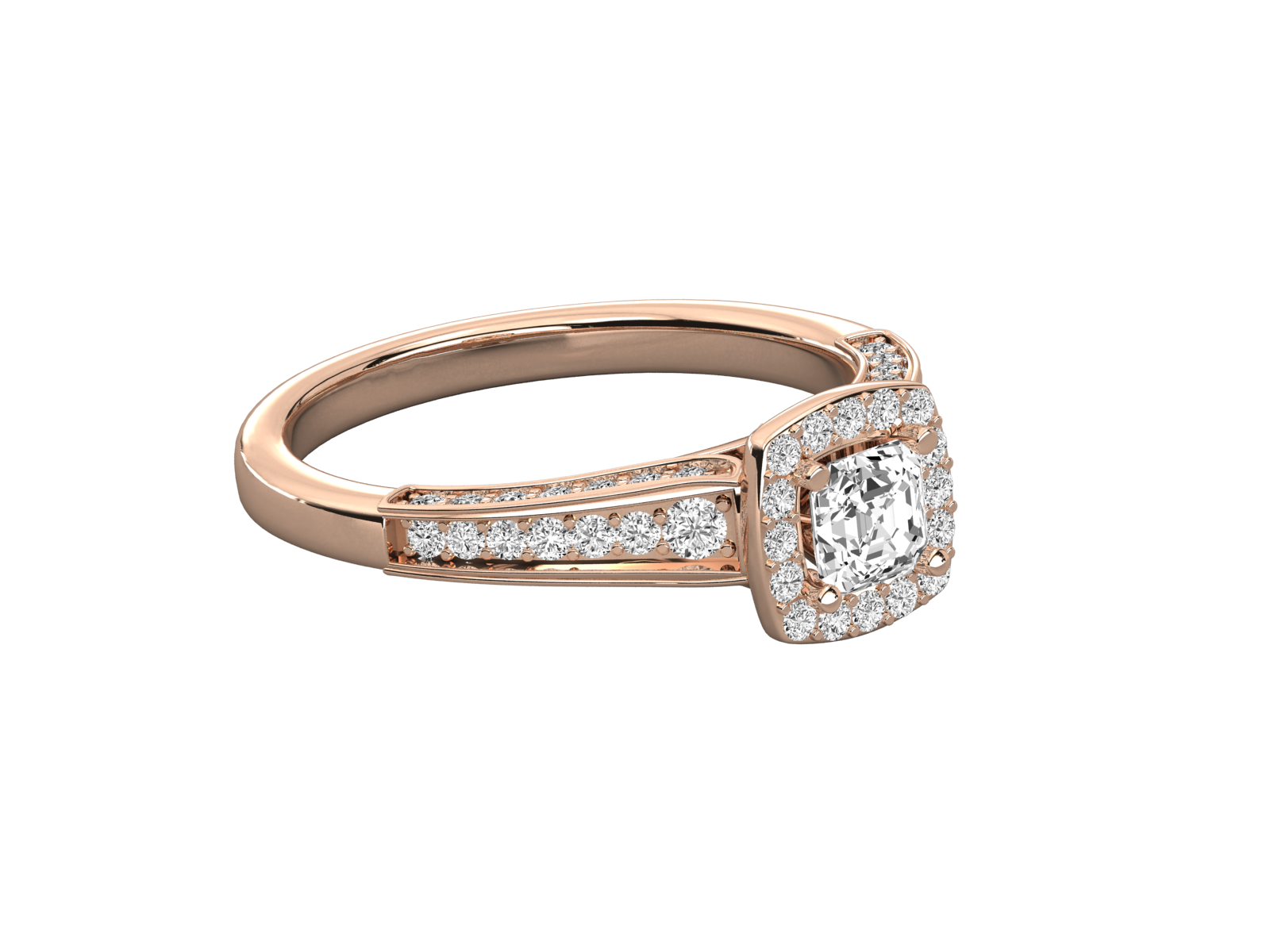 10K GOLD SOLITAIRE LAB GROWN DIAMOND LADIES  RING.