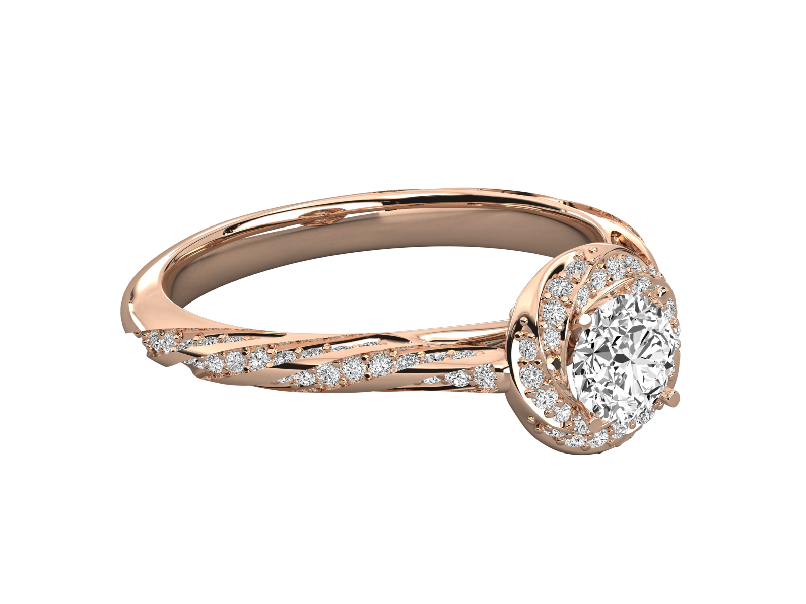 10k GOLD SOLITAIRE  LAB GROWN DIAMOND RING.