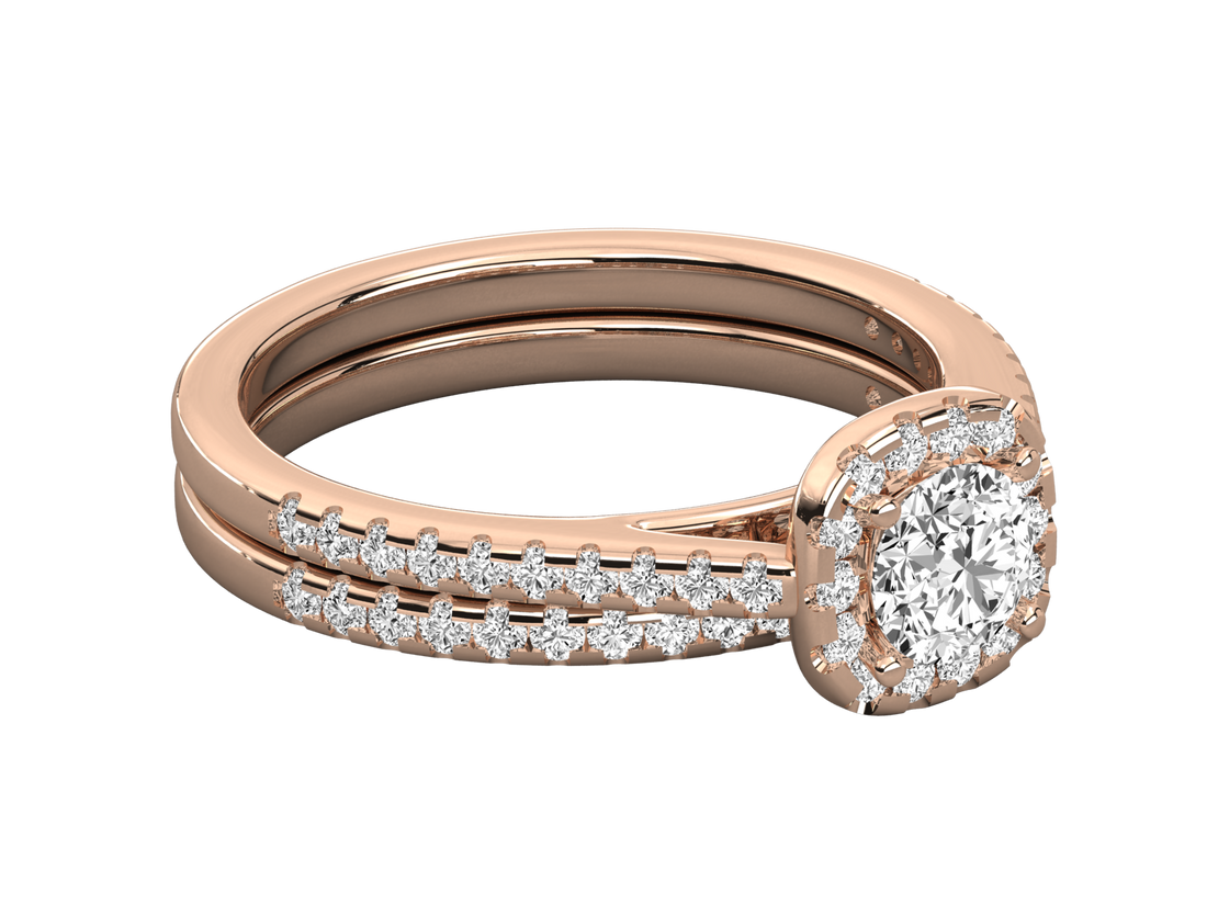 10K GOLD SOLITAIRE  LAB GROWN DIAMOND LADIES RING.