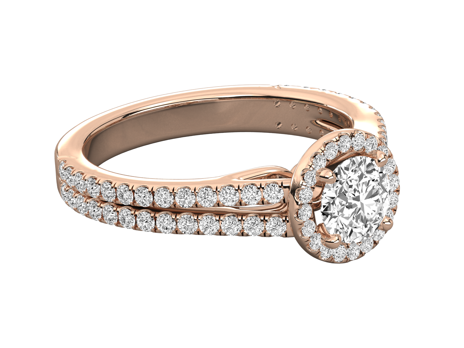 9K GOLD SOLITAIRE LAB GROWN DIAMOND LADIES  RING.