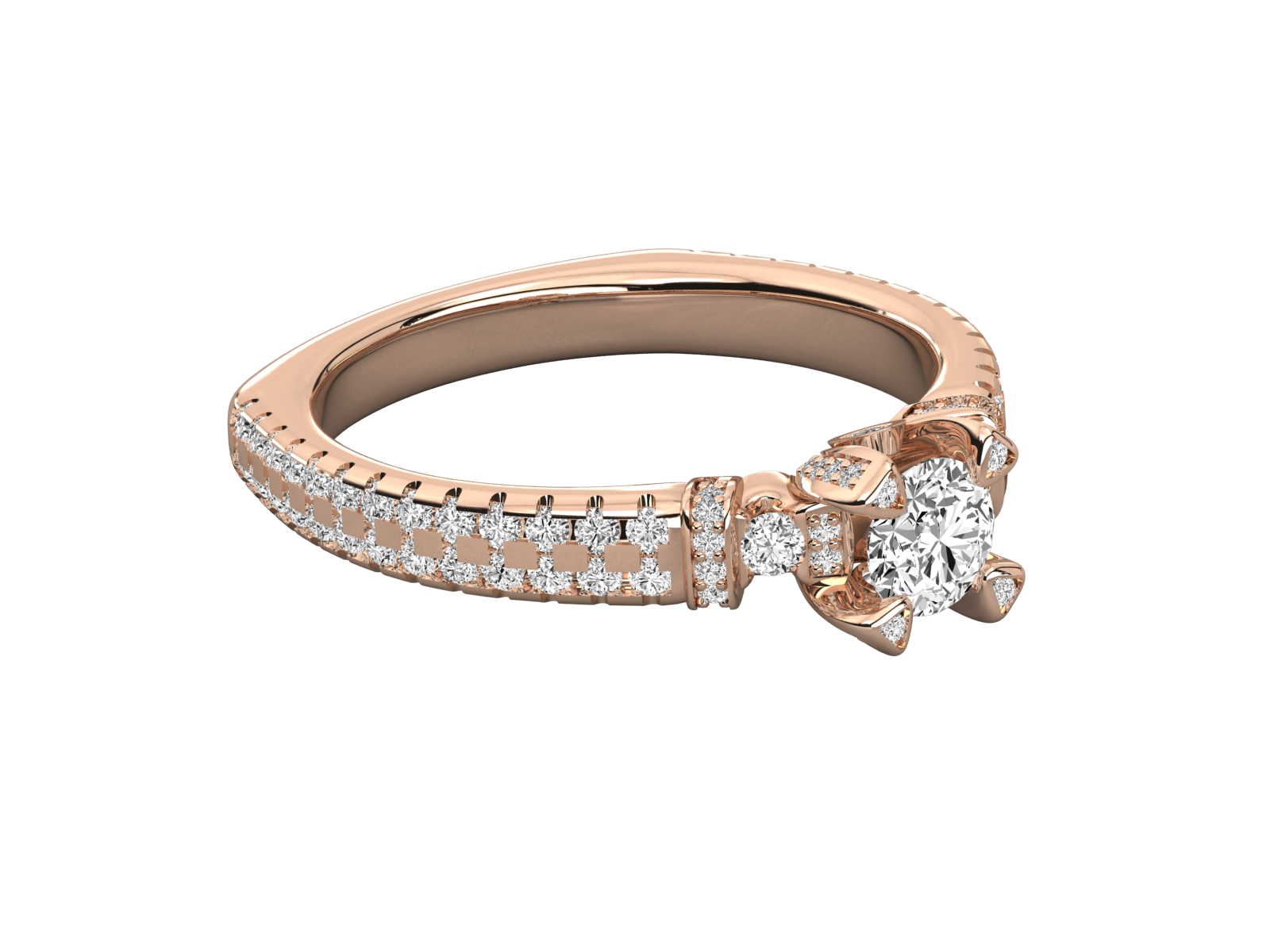 10K GOLD SOLITAIRE  LAB GROWN DIAMOND LADIES  RING.