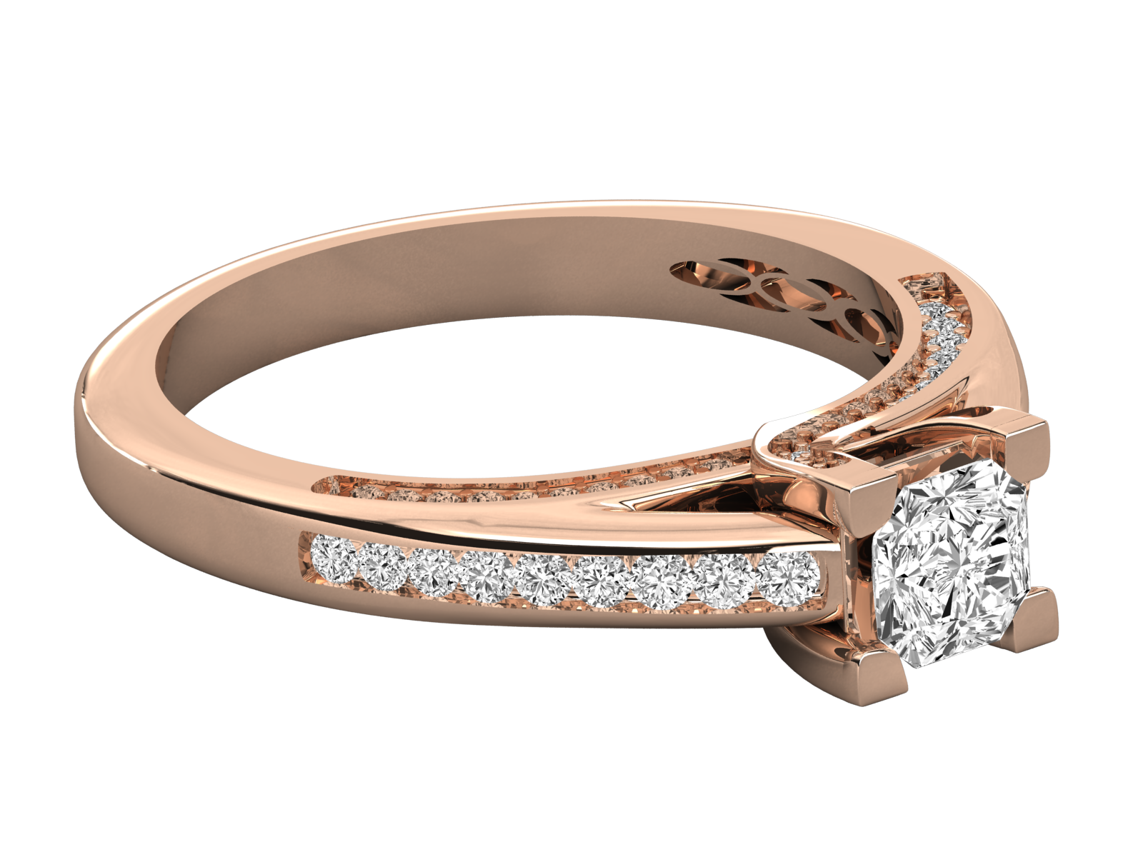 10K GOLD SOLITAIRE   LAB GROWN DIAMOND LADIES  RING.