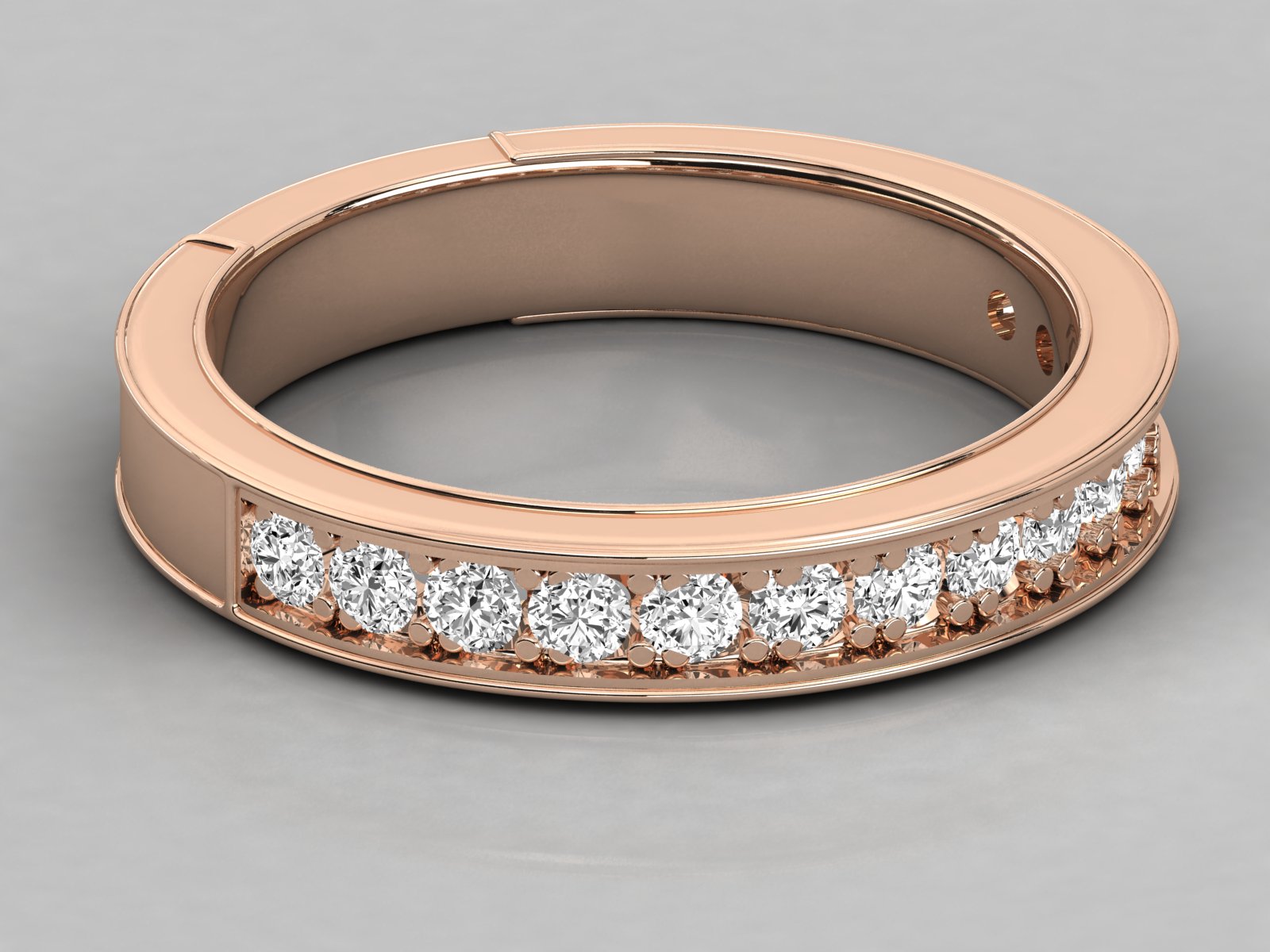 9K GOLD SOLITAIRE DIAMOND  BRILLIANT RING.