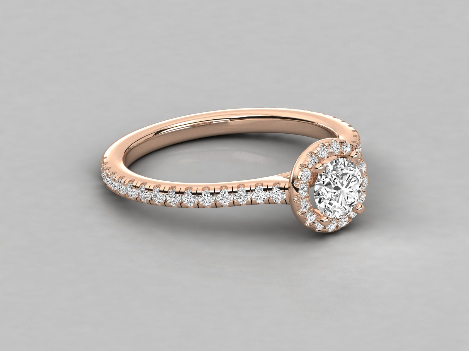 10K GOLD SOLITAIRE DIAMOND  BRILLIANT RING.