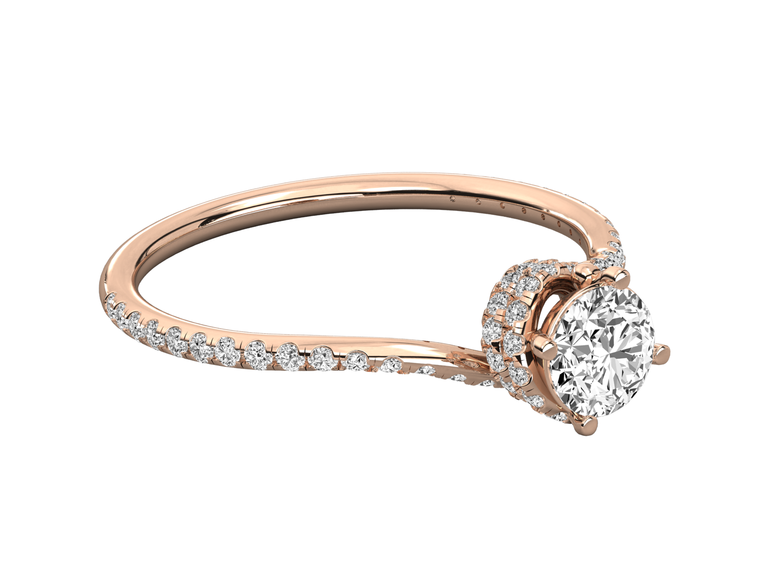10K GOLD SOLITAIRE LAB GROWN DIAMOND LADIES  RING.