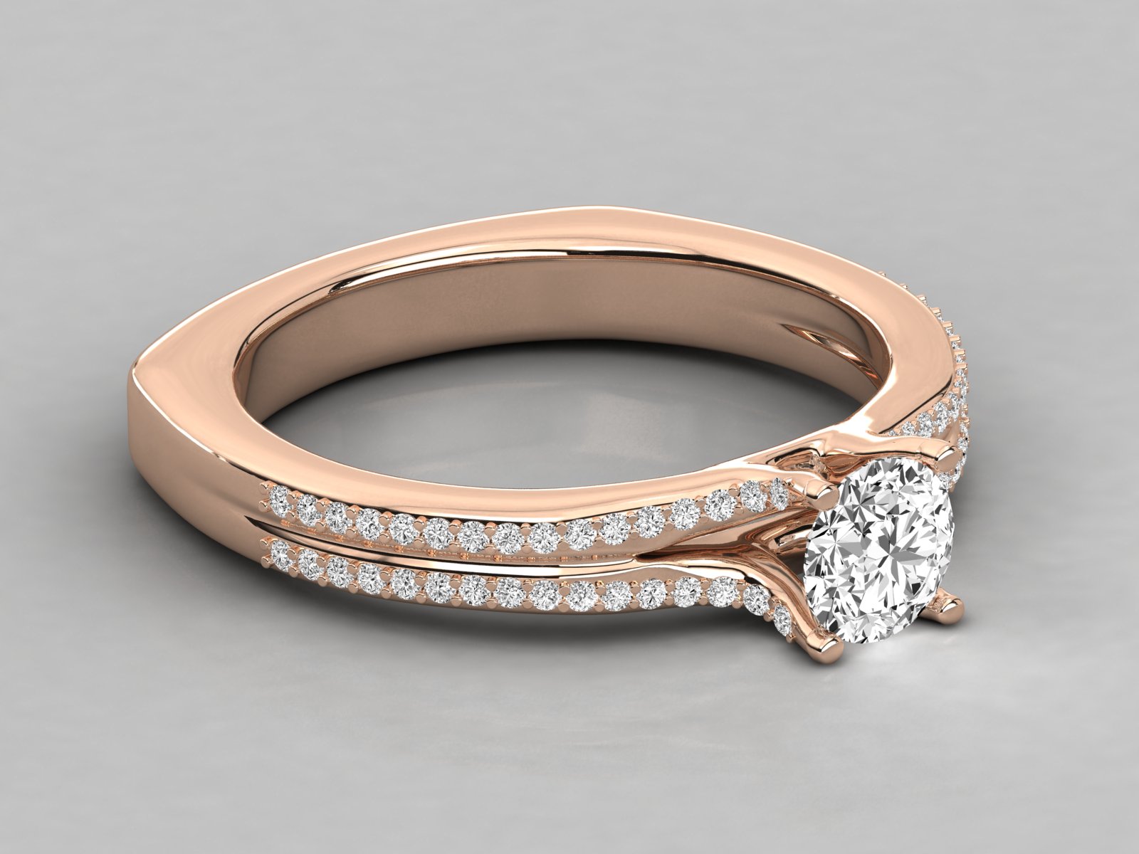 10K GOLD SOLITAIRE  BRILLIANT RING.
