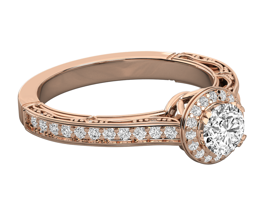 10K GOLD SOLITAIRE  LAB GROWN DIAMOND LADIES  RING.