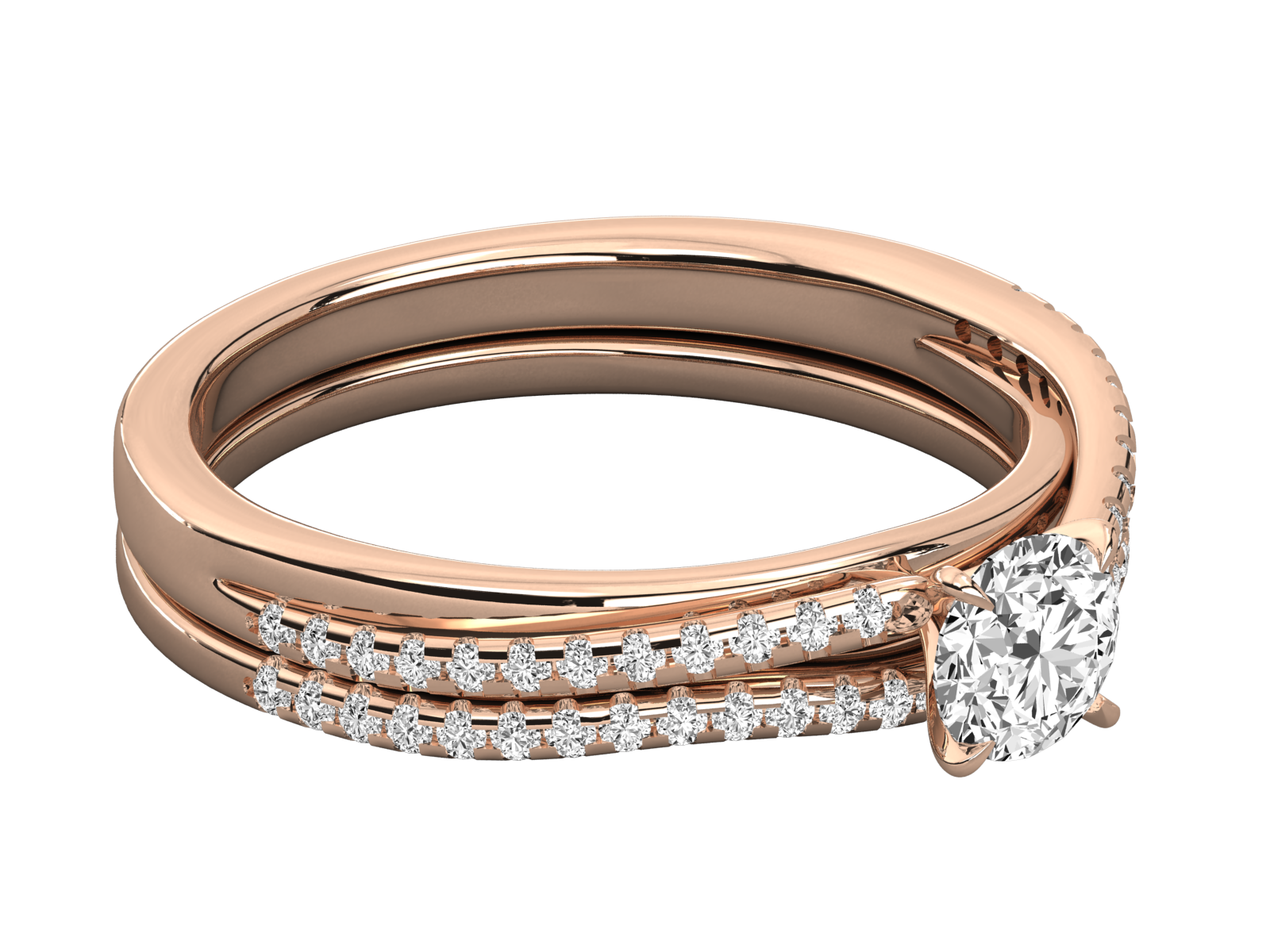 10K GOLD SOLITAIRE  LAB GROWN DIAMOND LADIES  RING.