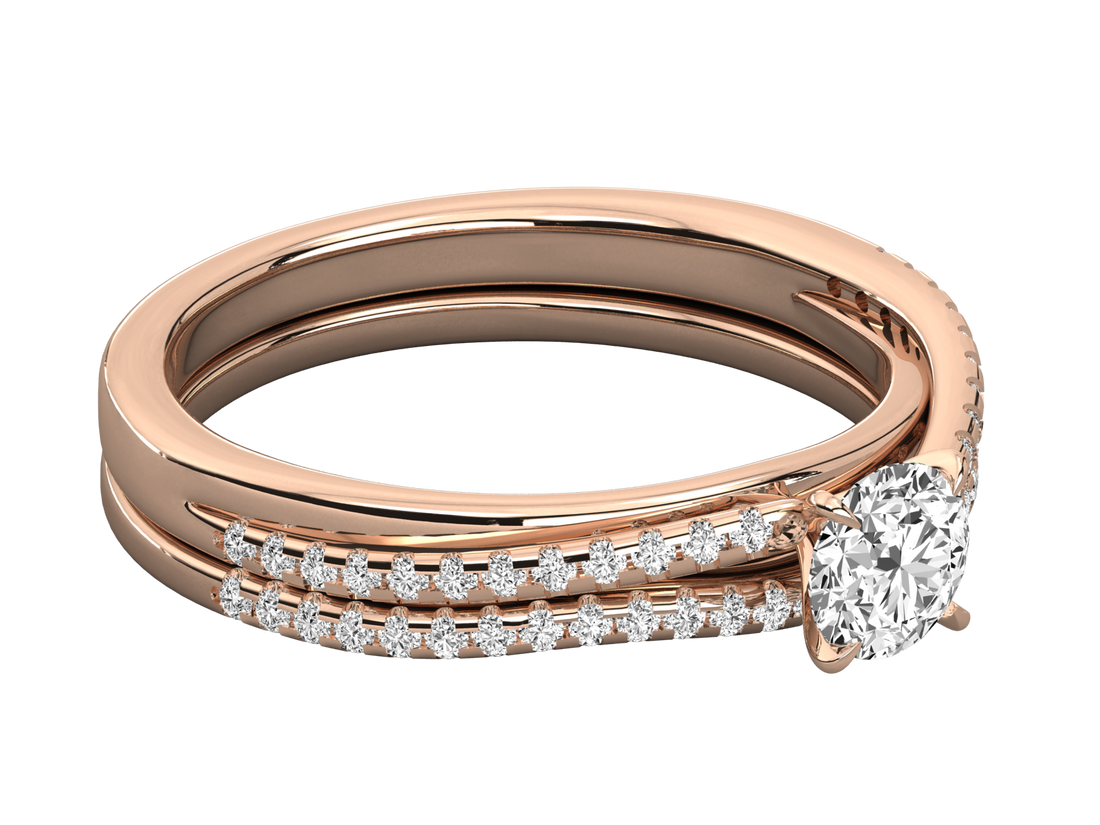 10K GOLD SOLITAIRE  LAB GROWN DIAMOND LADIES  RING.