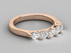 9K GOLD SOLITAIRE  LAB GROWN DIAMOND LADIES  RING.