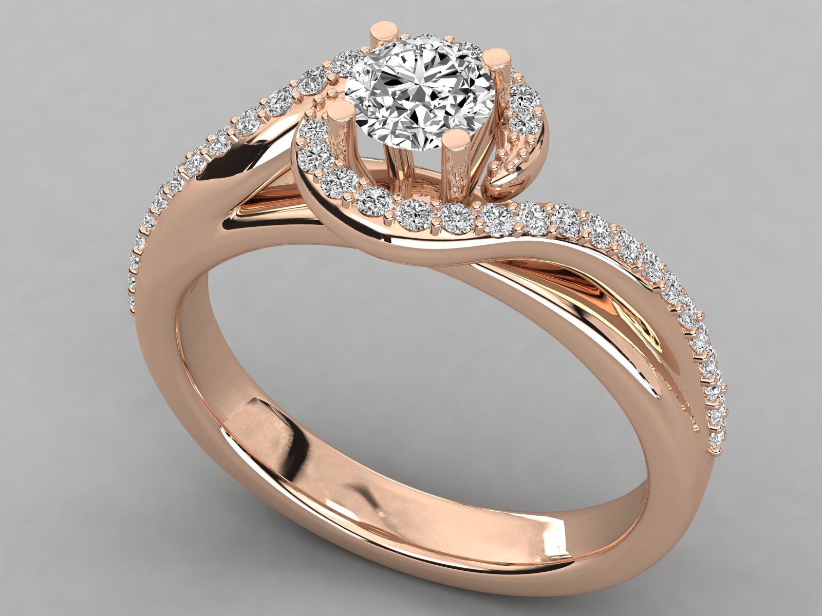 10K GOLD SOLITAIRE  LAB GROWN DIAMOND LADIES  RING.