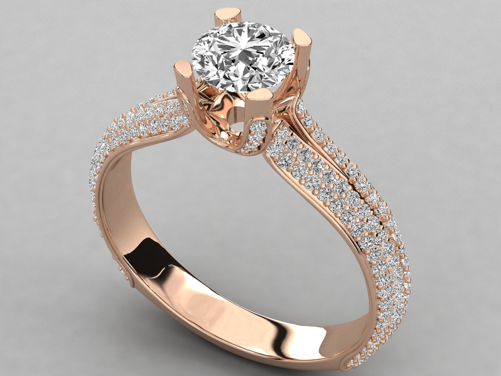 10K GOLD SOLITAIRE  LAB GROWN DIAMOND LADIES  RING.
