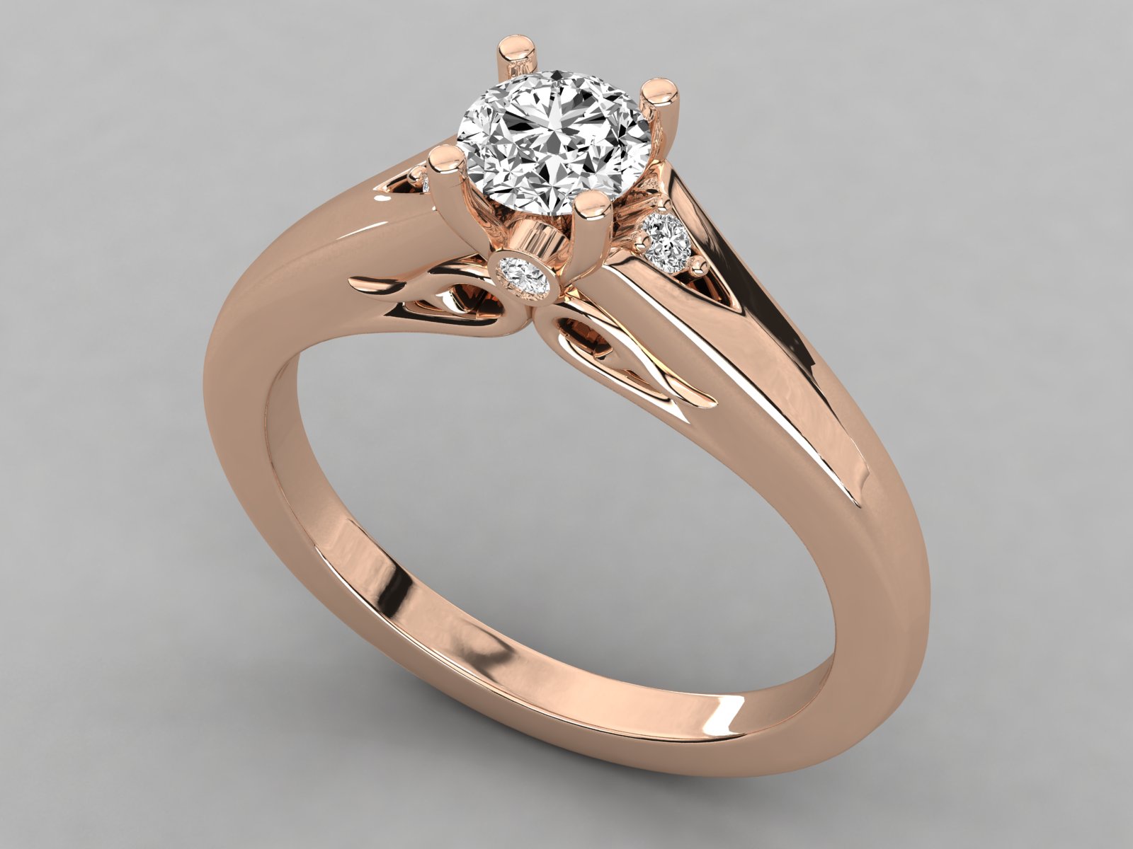 10K GOLD SOLITAIRE  LAB GROWN DIAMOND LADIES  RING.