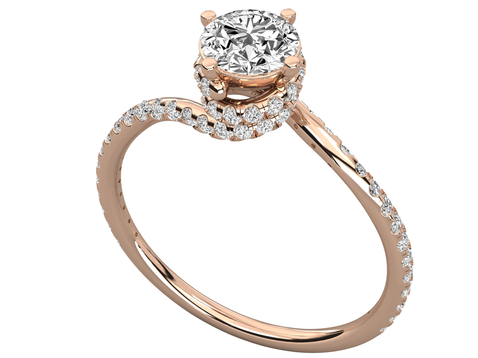 10K GOLD SOLITAIRE LAB GROWN DIAMOND LADIES  RING.