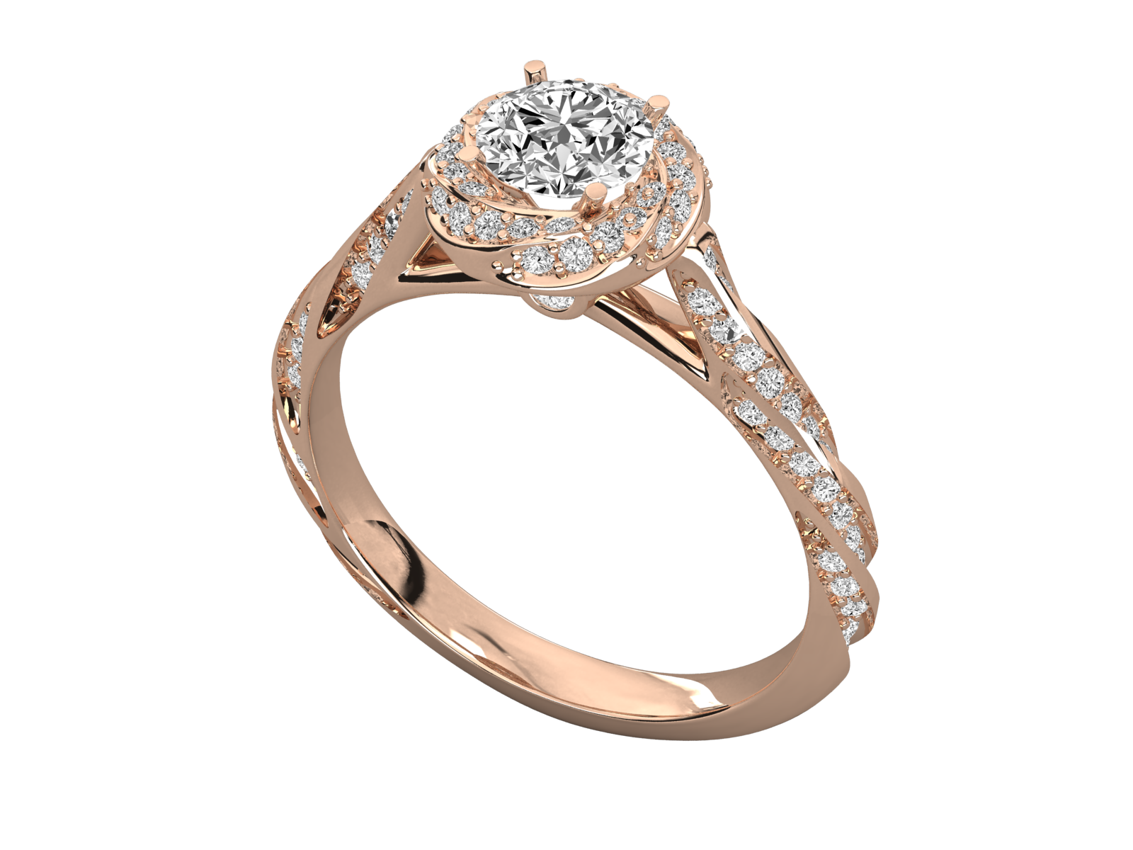 10k GOLD SOLITAIRE  LAB GROWN DIAMOND RING.
