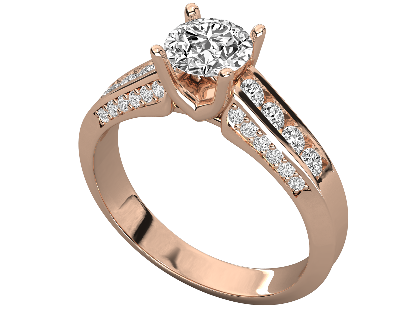 10K GOLD SOLITAIRE  LAB GROWN DIAMOND LADIES  RING.