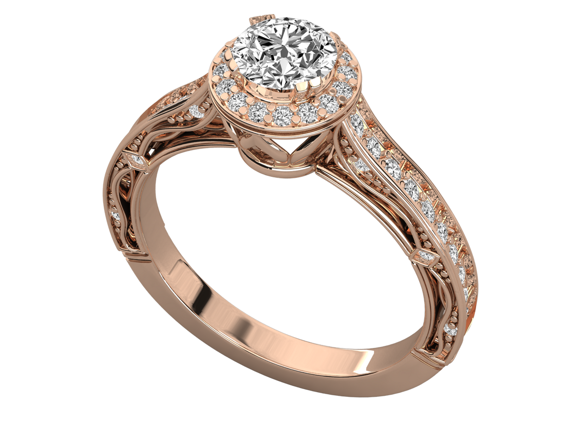 10K GOLD SOLITAIRE  LAB GROWN DIAMOND LADIES  RING.