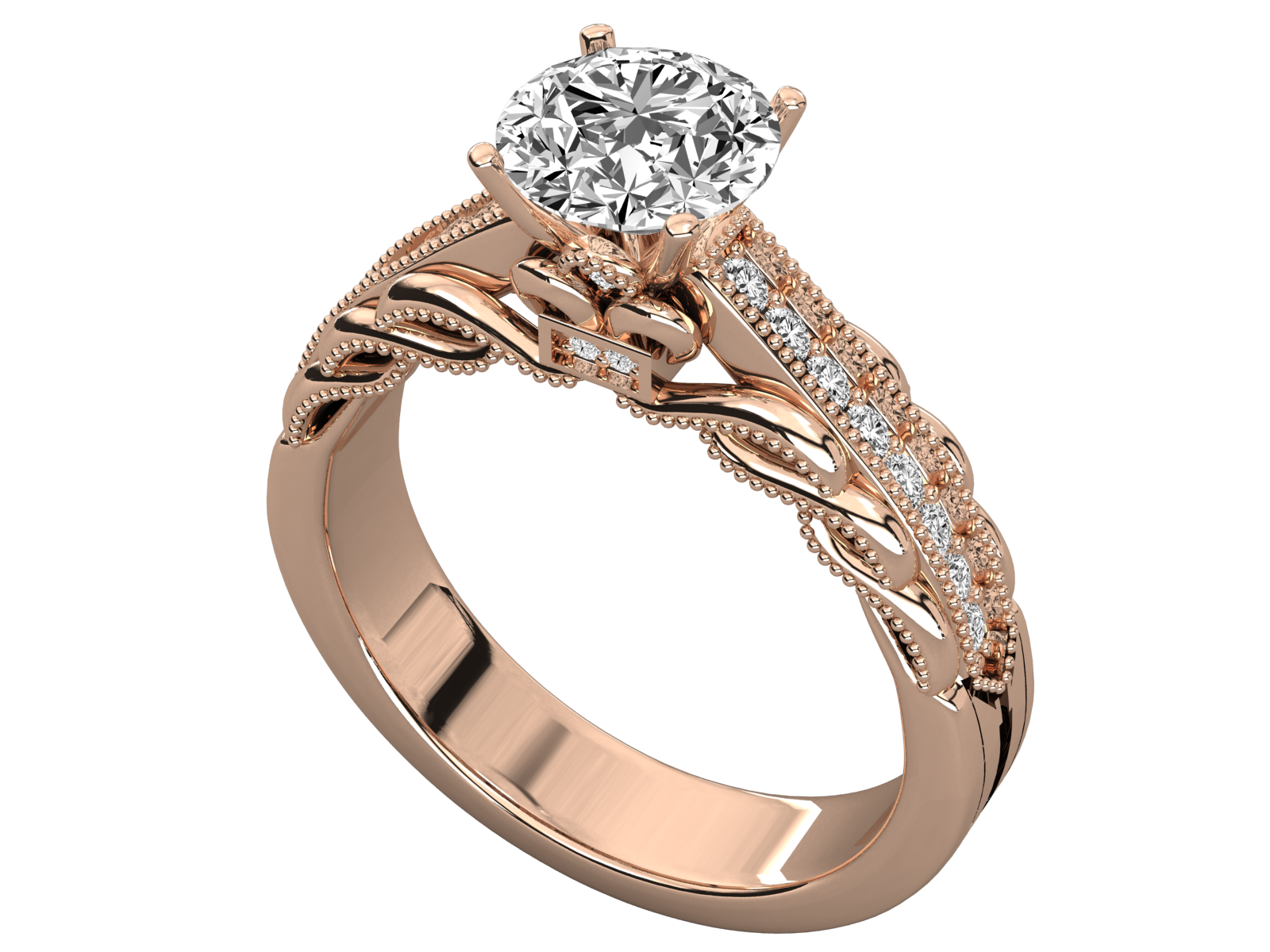 10K GOLD SOLITAIRE  LAB GROWN DIAMOND LADIES  RING.