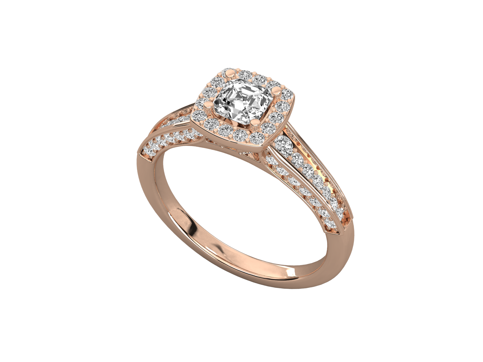 10K GOLD SOLITAIRE LAB GROWN DIAMOND LADIES  RING.