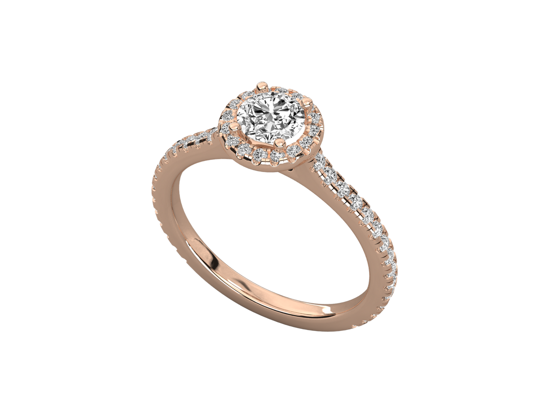 10K GOLD SOLITAIRE DIAMOND  BRILLIANT RING.