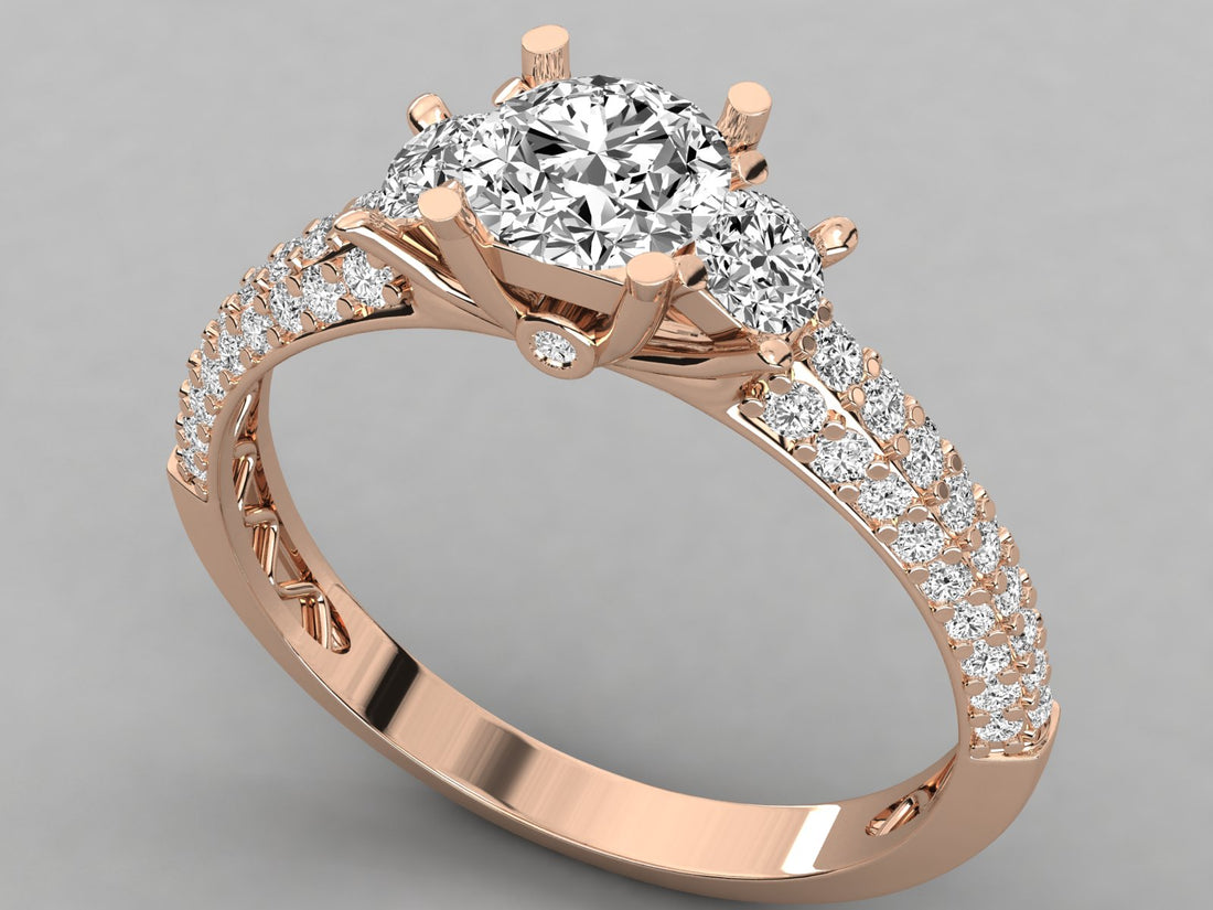10K GOLD SOLITAIRE  LAB GROWN DIAMOND LADIES  RING.