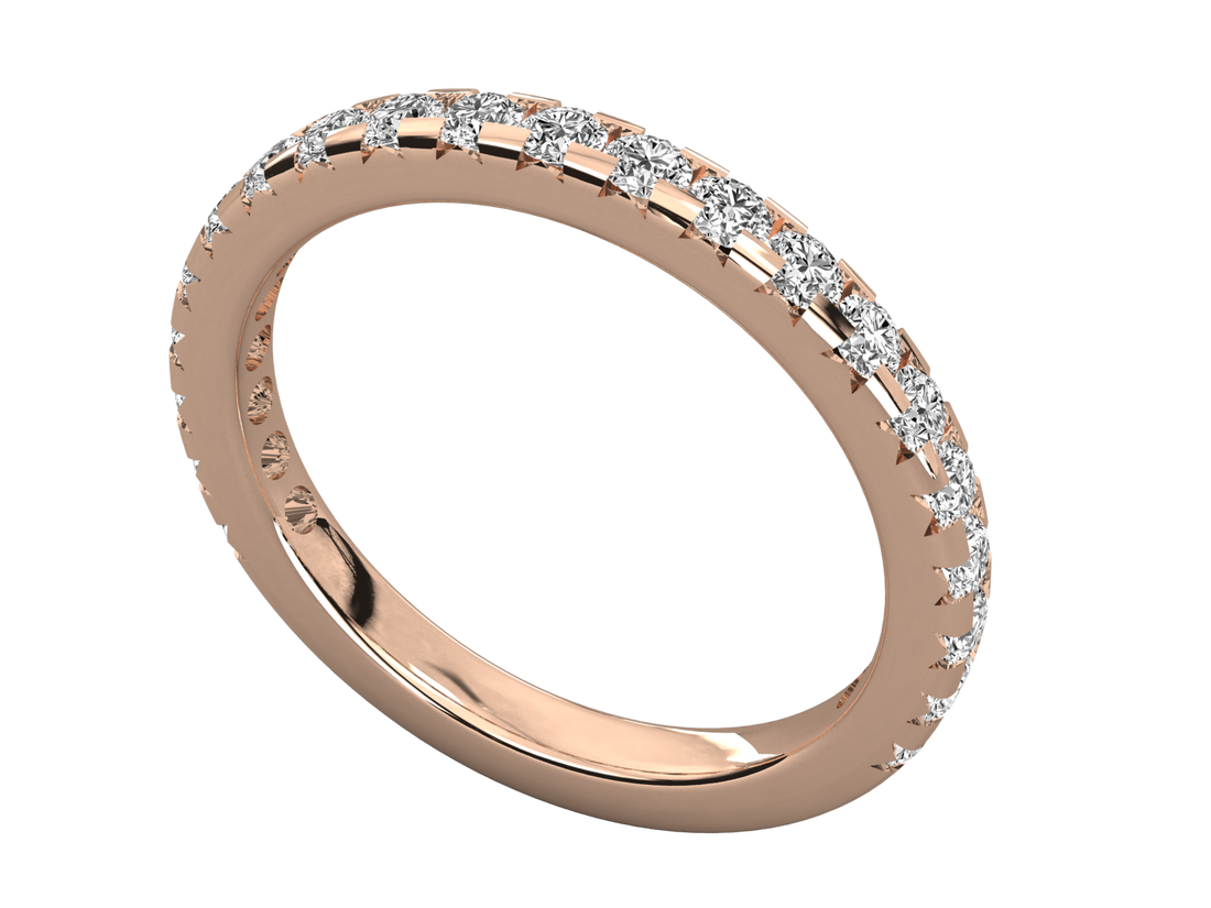 9K GOLD SOLITAIRE ROUND CUT LAB GROWN DIAMOND LADIES BRILLIANT RING.
