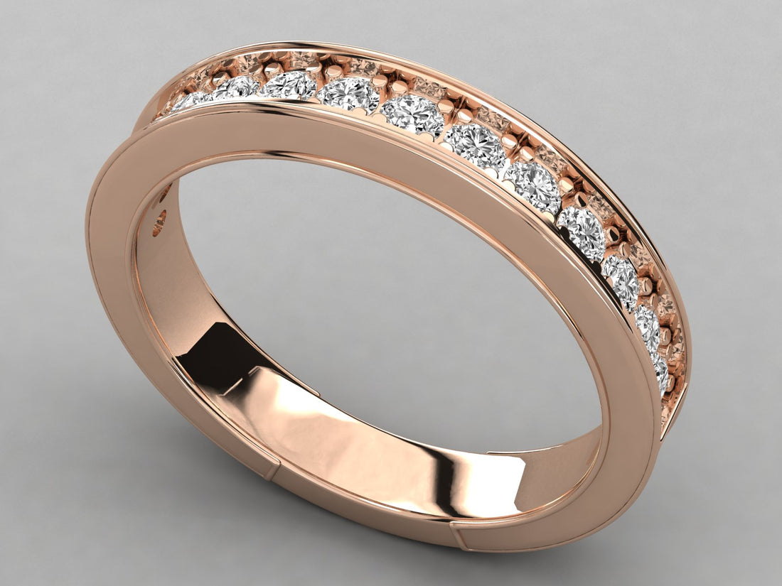 9K GOLD SOLITAIRE DIAMOND  BRILLIANT RING.