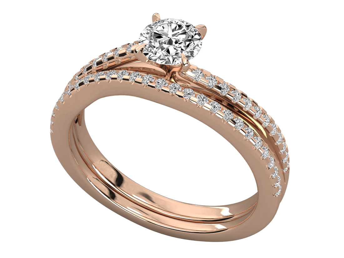 10K GOLD SOLITAIRE  LAB GROWN DIAMOND LADIES  RING.