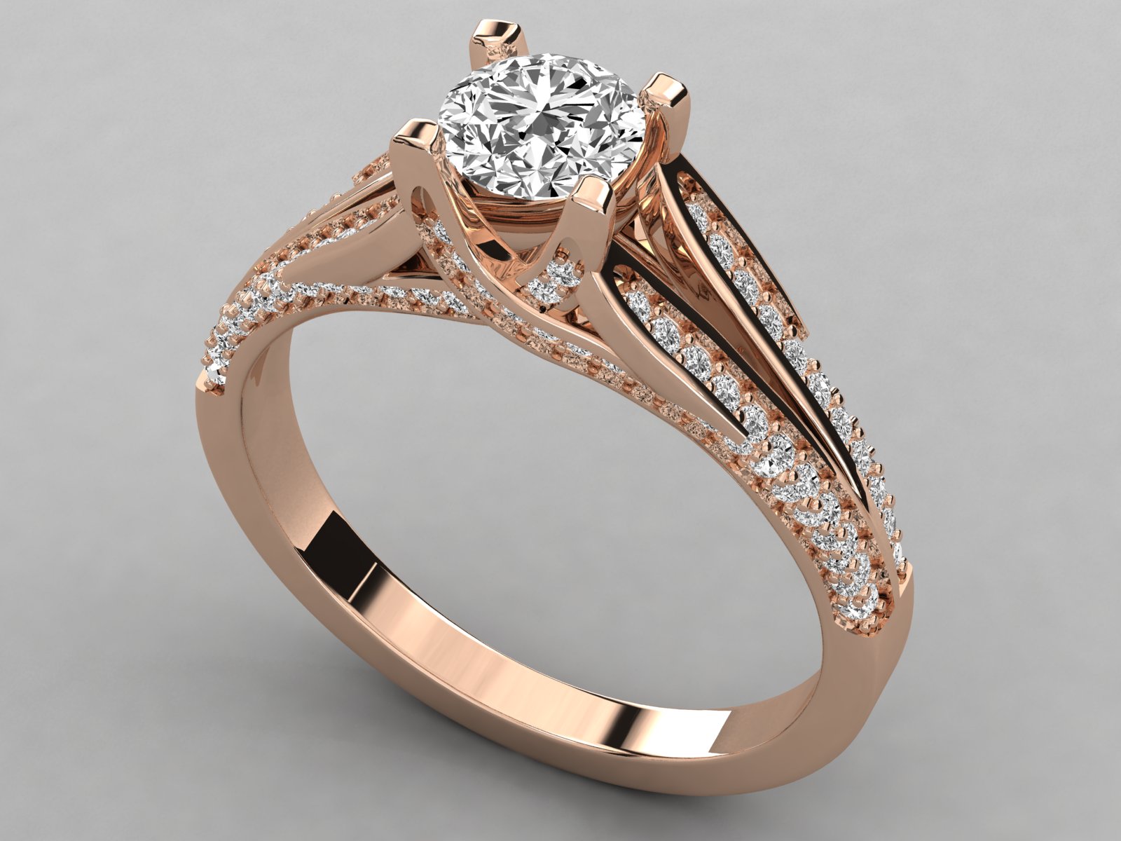 10K GOLD SOLITAIRE DIAMOND LADIES BRILLIANT RING.
