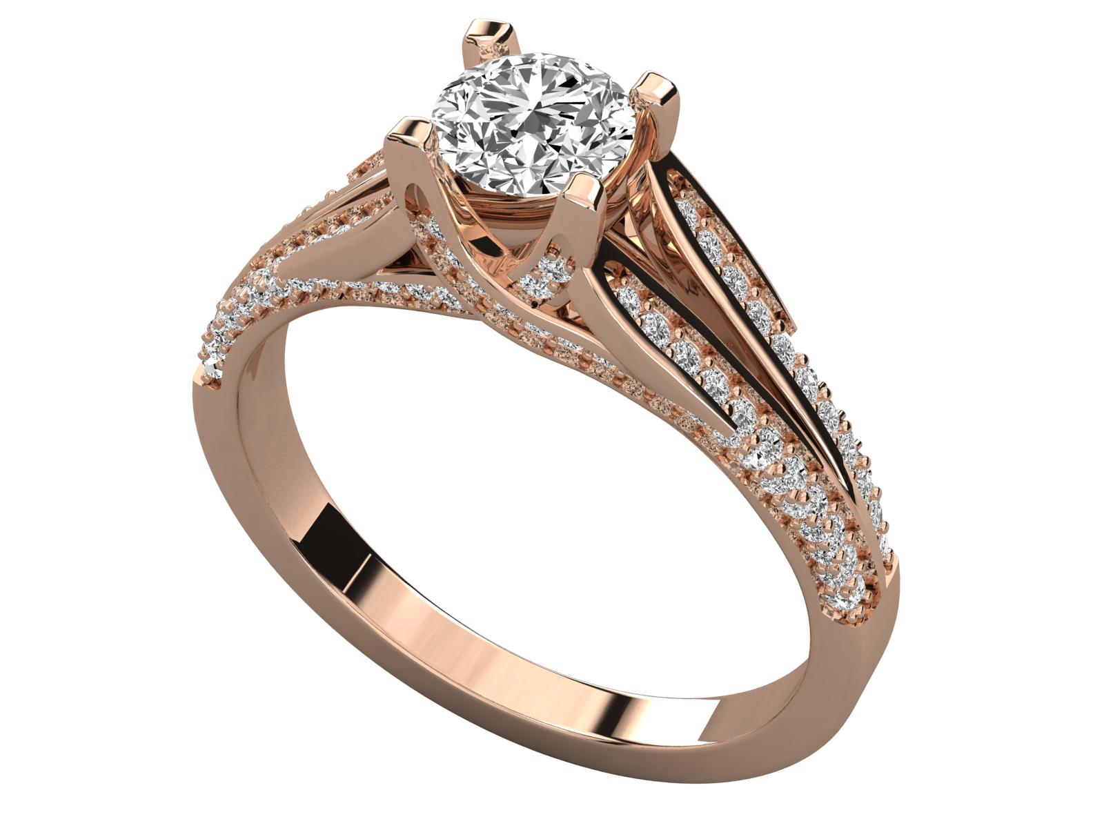 10K GOLD SOLITAIRE  LAB GROWN DIAMOND  BRILLIANT RING.