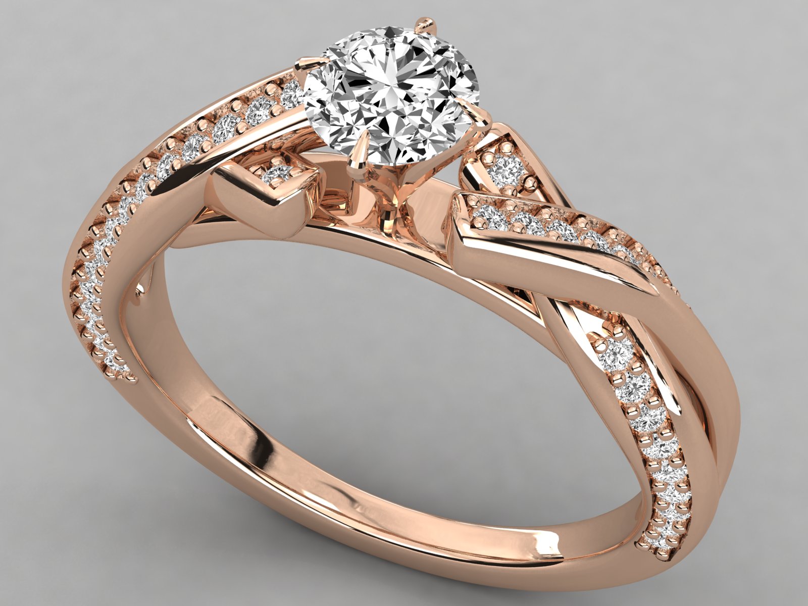 10K GOLD  LAB GROWN DIAMOND BRILLIANT  RING.