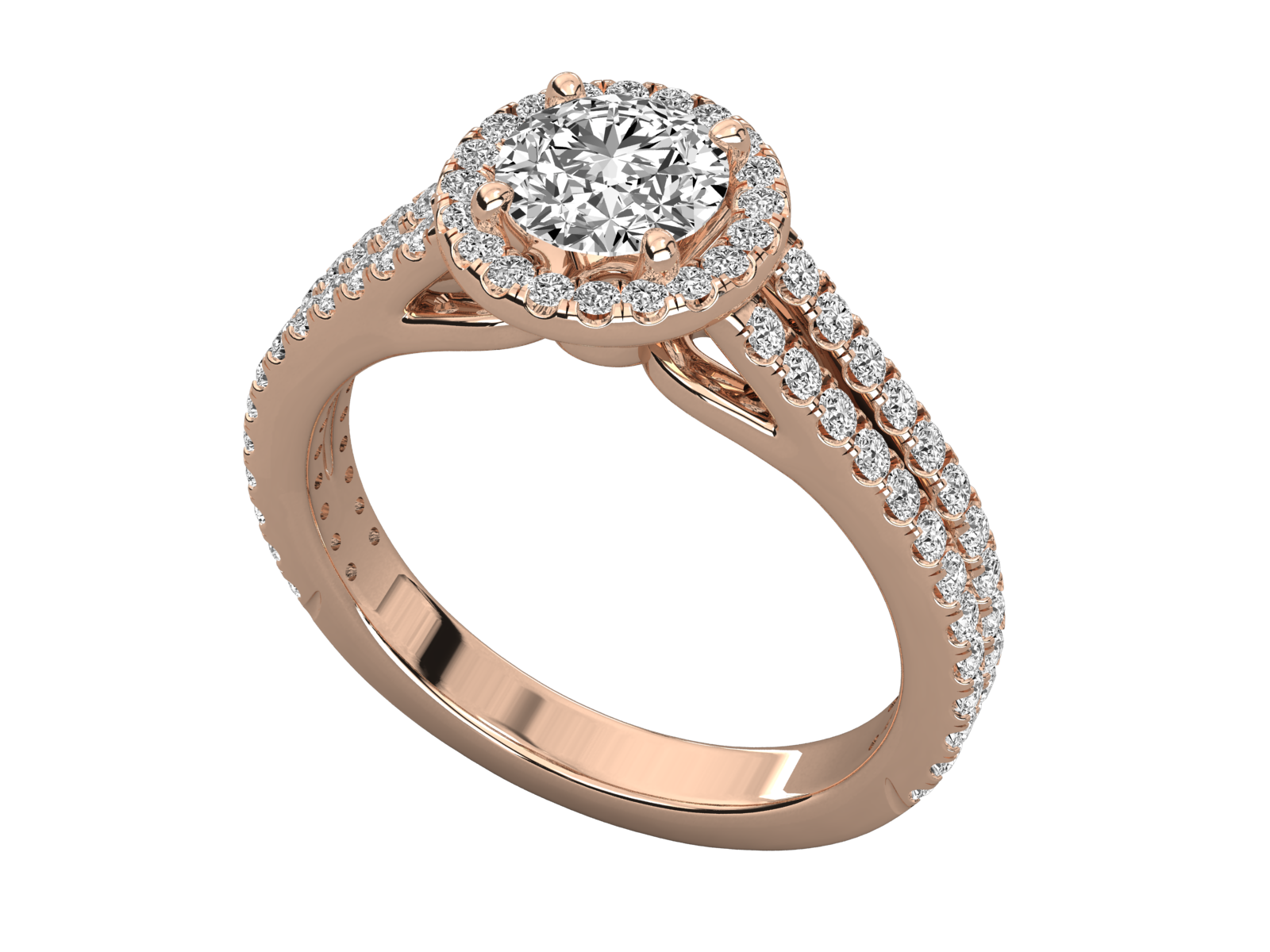 9K GOLD SOLITAIRE LAB GROWN DIAMOND LADIES  RING.