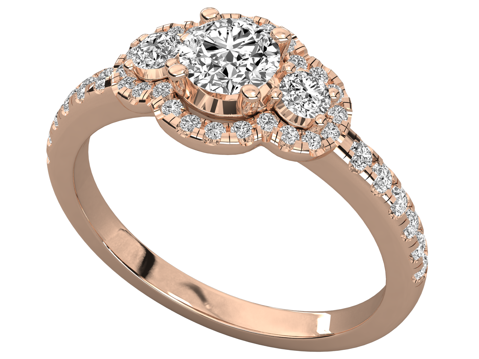 9K GOLD SOLITAIRE  LAB GROWN DIAMOND LADIES RING.