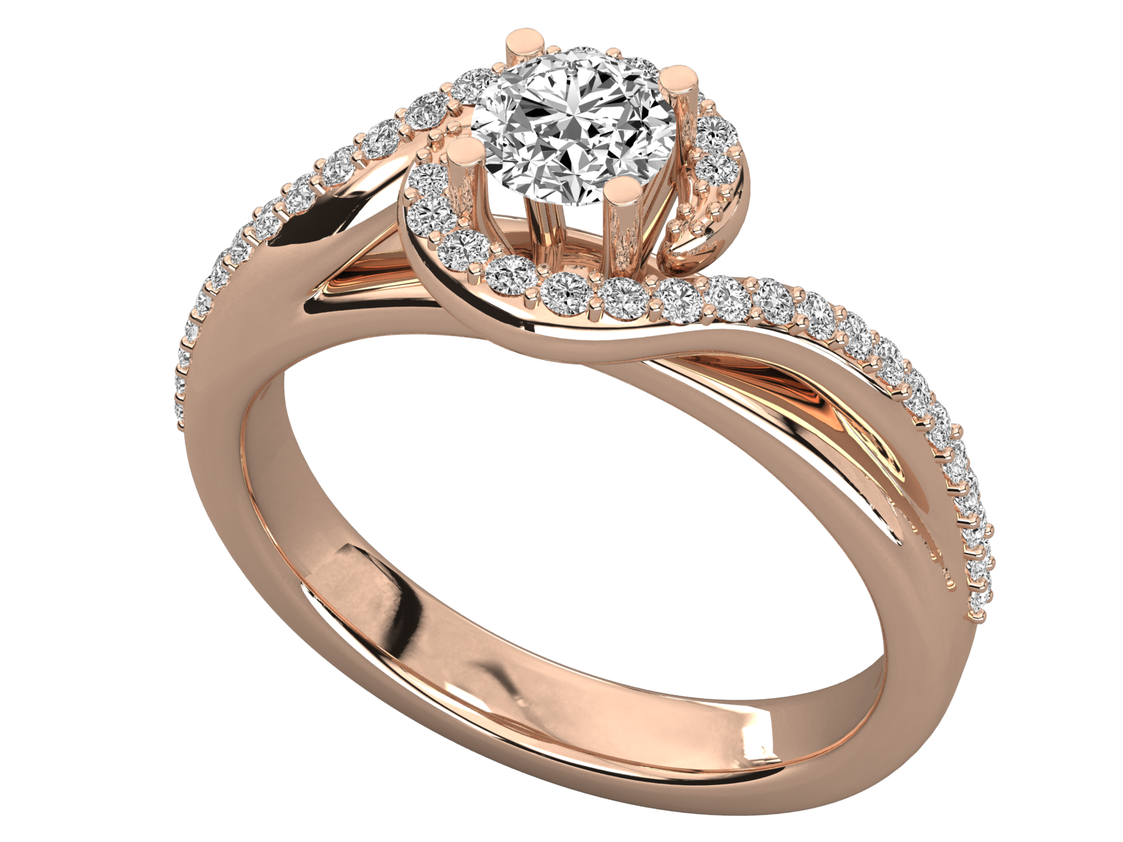 10K GOLD SOLITAIRE  LAB GROWN DIAMOND LADIES  RING.