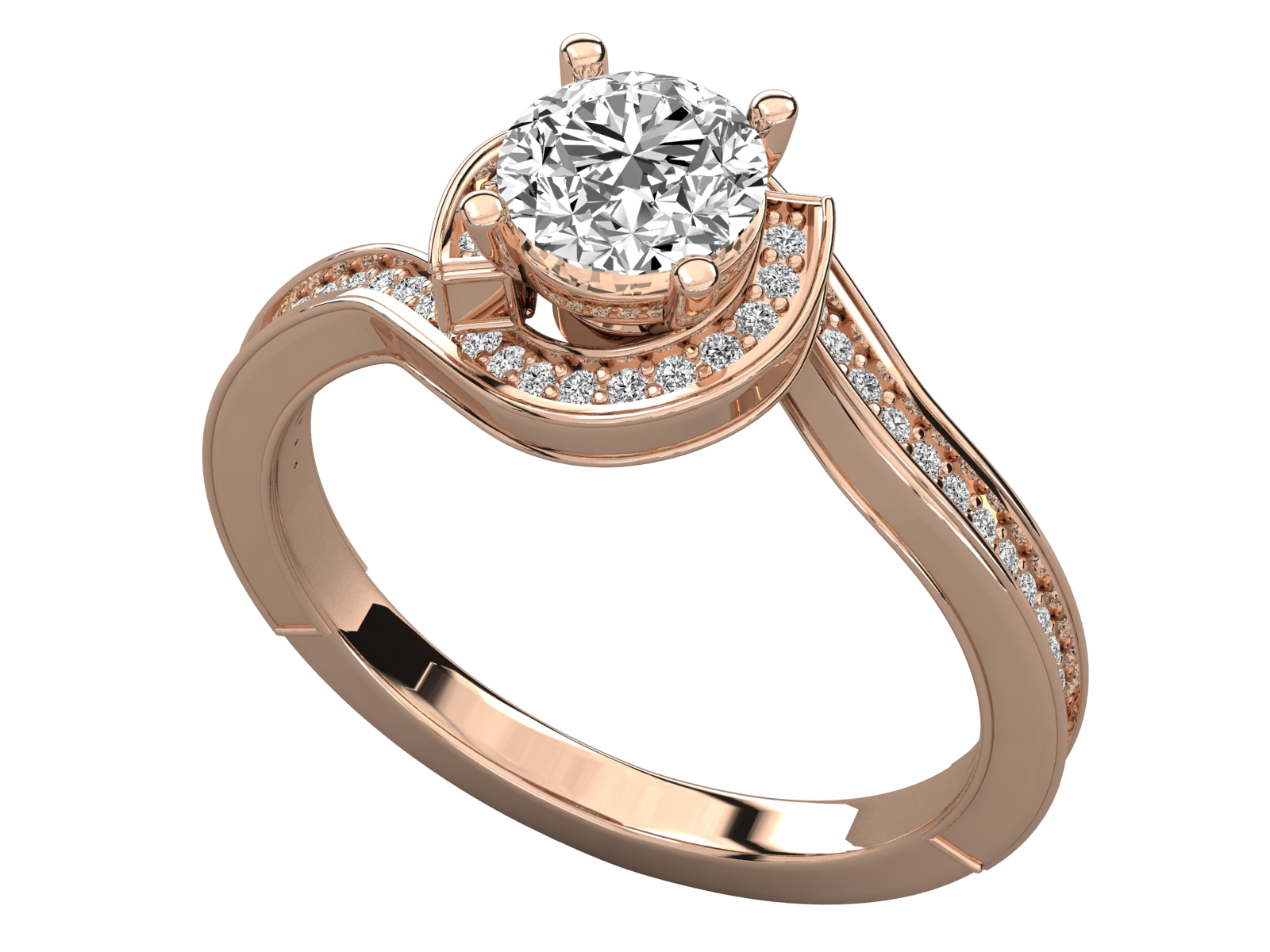 10K GOLD SOLITAIRE  LAB GROWN DIAMOND LADIES  RING.