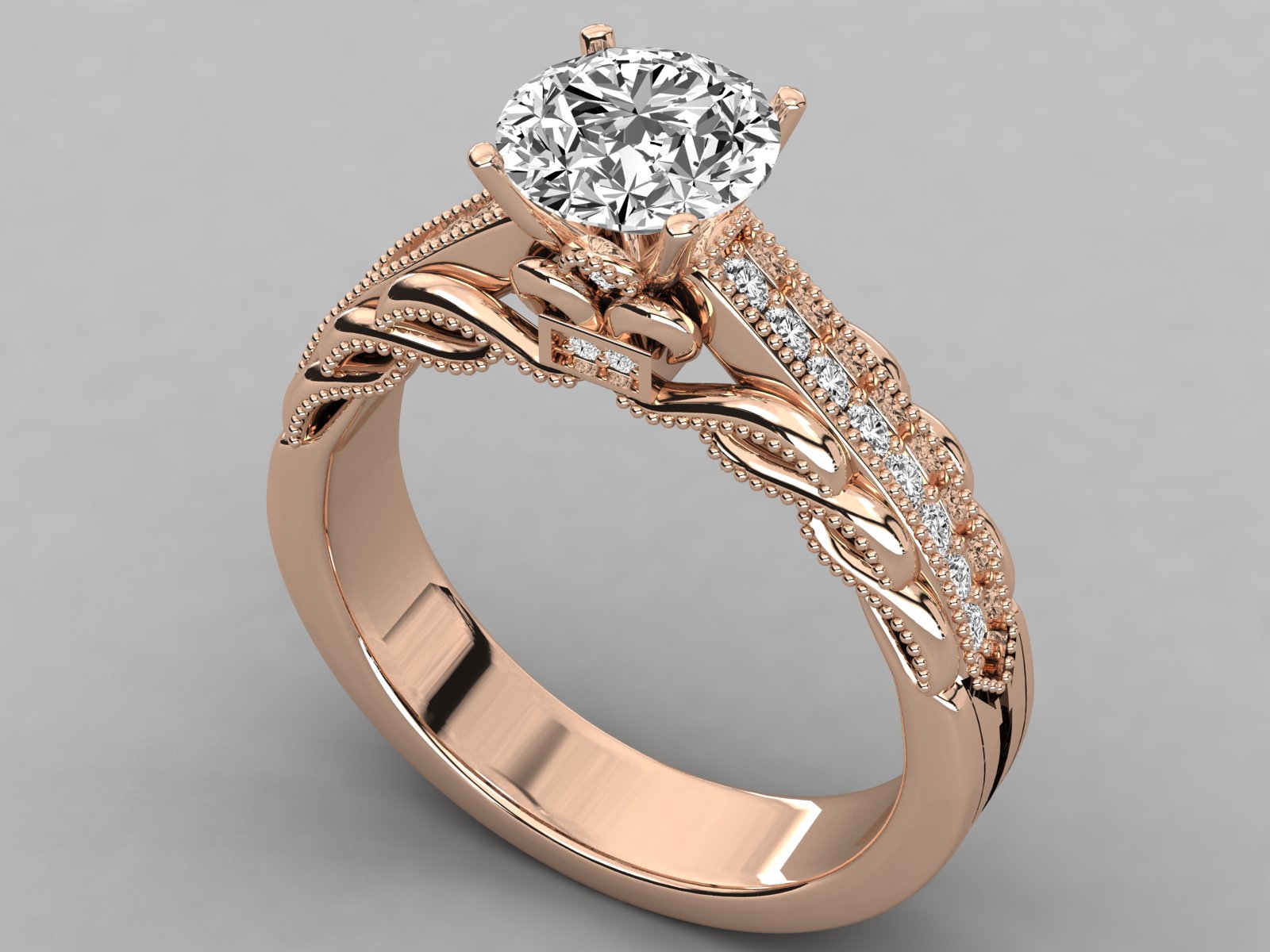 10K GOLD SOLITAIRE  LAB GROWN DIAMOND LADIES  RING.