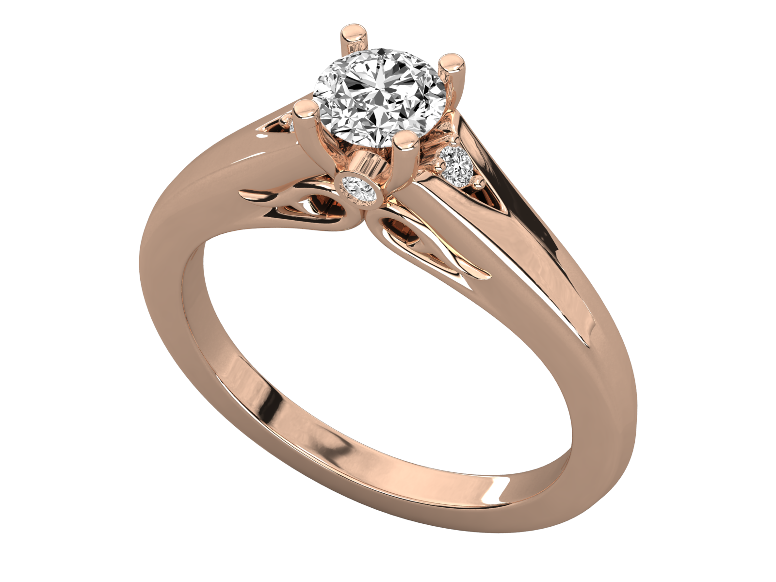 10K GOLD SOLITAIRE  LAB GROWN DIAMOND LADIES  RING.