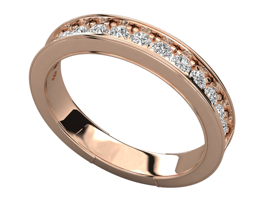 9K GOLD SOLITAIRE DIAMOND  BRILLIANT RING.