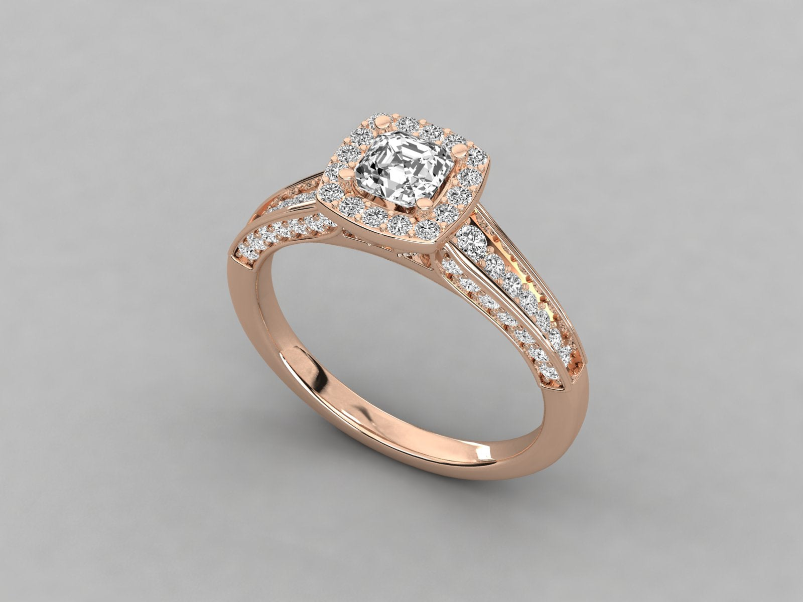 10K GOLD SOLITAIRE LAB GROWN DIAMOND LADIES  RING.