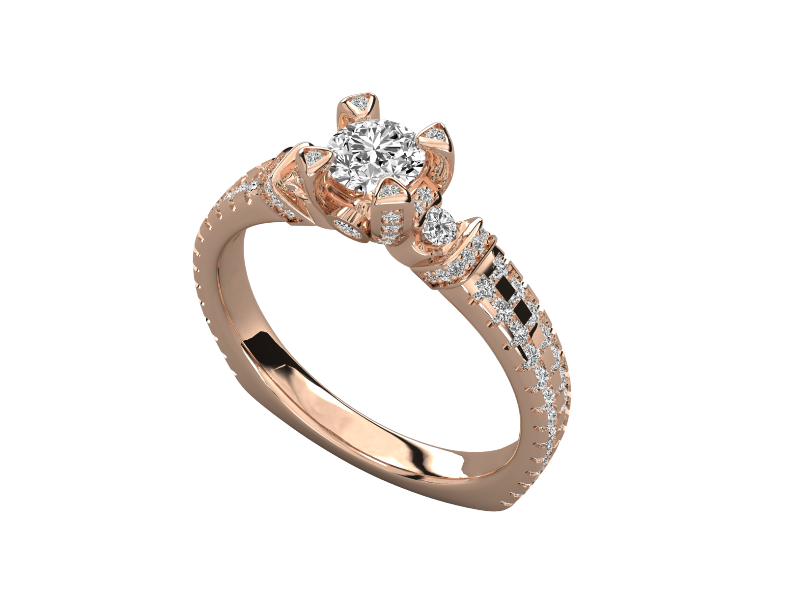 10K GOLD SOLITAIRE  LAB GROWN DIAMOND LADIES  RING.
