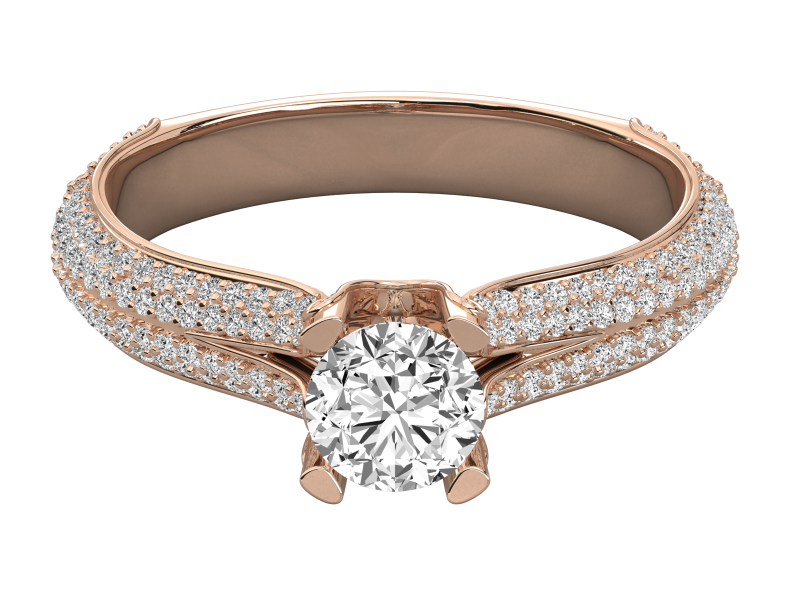 10K GOLD SOLITAIRE  LAB GROWN DIAMOND LADIES  RING.