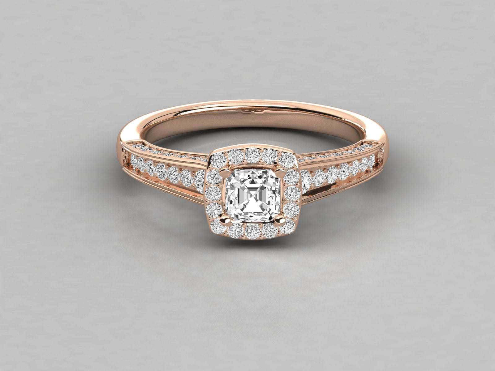 10K GOLD SOLITAIRE LAB GROWN DIAMOND LADIES  RING.