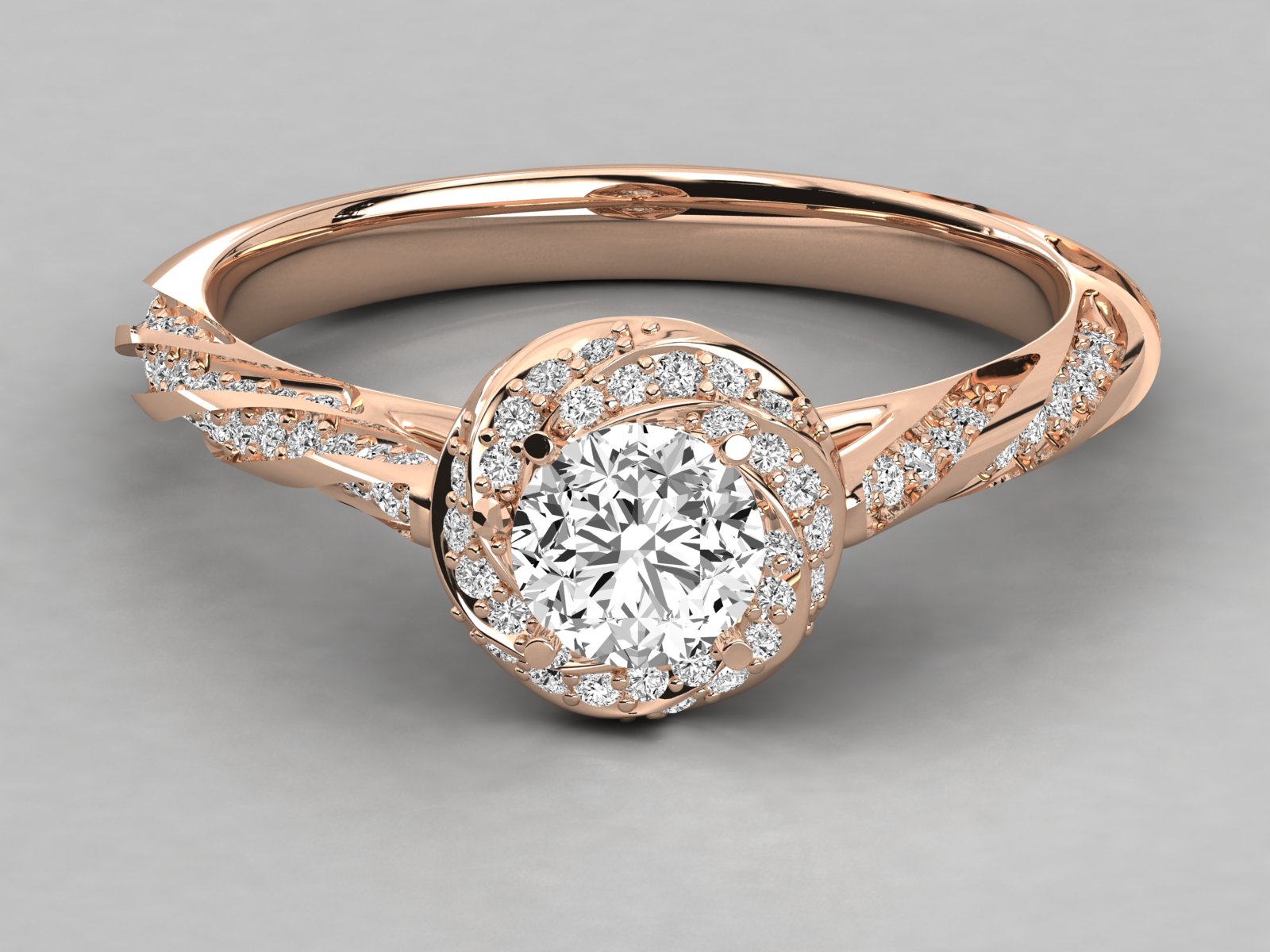 10k GOLD SOLITAIRE  LAB GROWN DIAMOND RING.